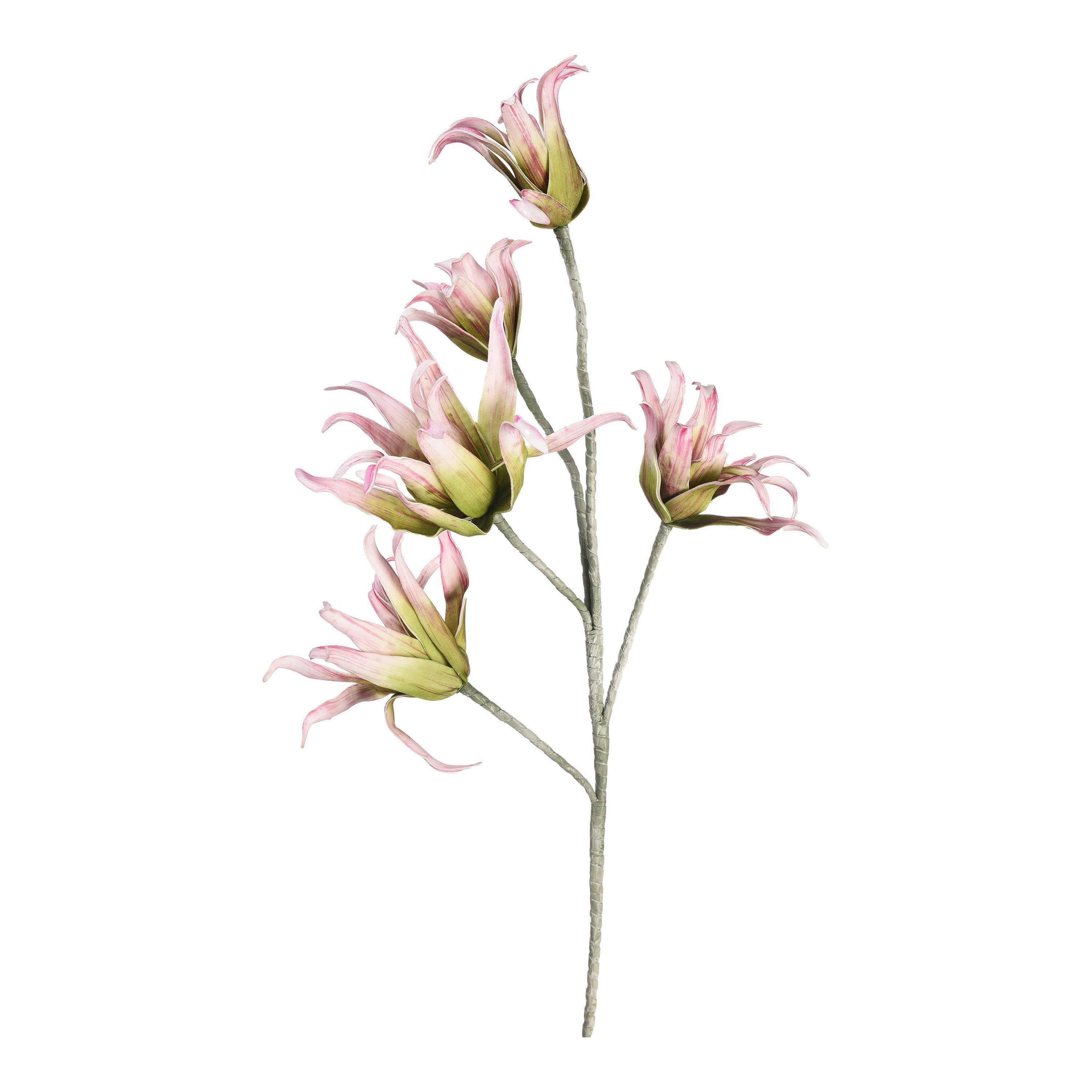 Kunstblume Softflower-Kunst-Stielblume Exotica, Depot, aus Ethylenvinylacetat, Eisen, L 110 Zentimeter Hell-Flieder