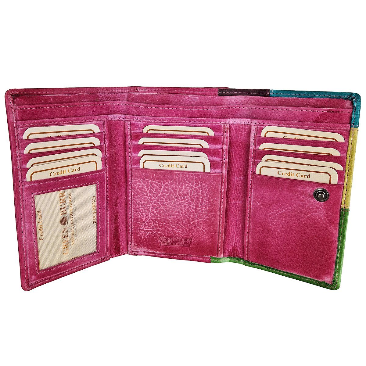 Greenburry Geldbörse Candy Shop bunte Damen Leder Geldbörse Portmonee 864-7 günstig online kaufen