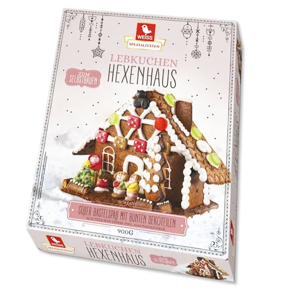 WEISS Weihnachtsfigur WEISS Lebkuchen-Hexenhaus 900g