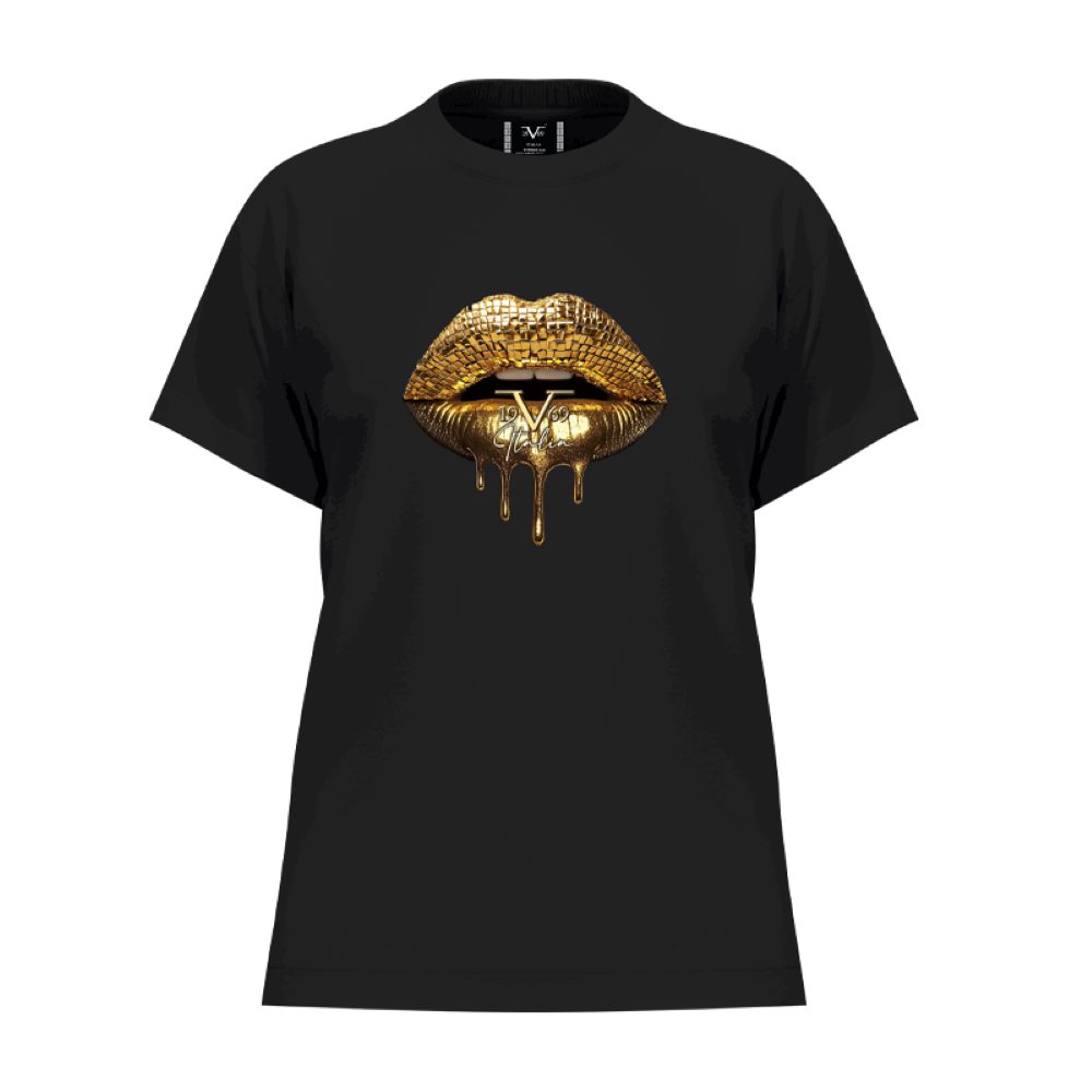 19V69 ITALIA Kurzarmshirt Bellara Lips - Damen T-Shirt - Shirt Kurzarm mit günstig online kaufen