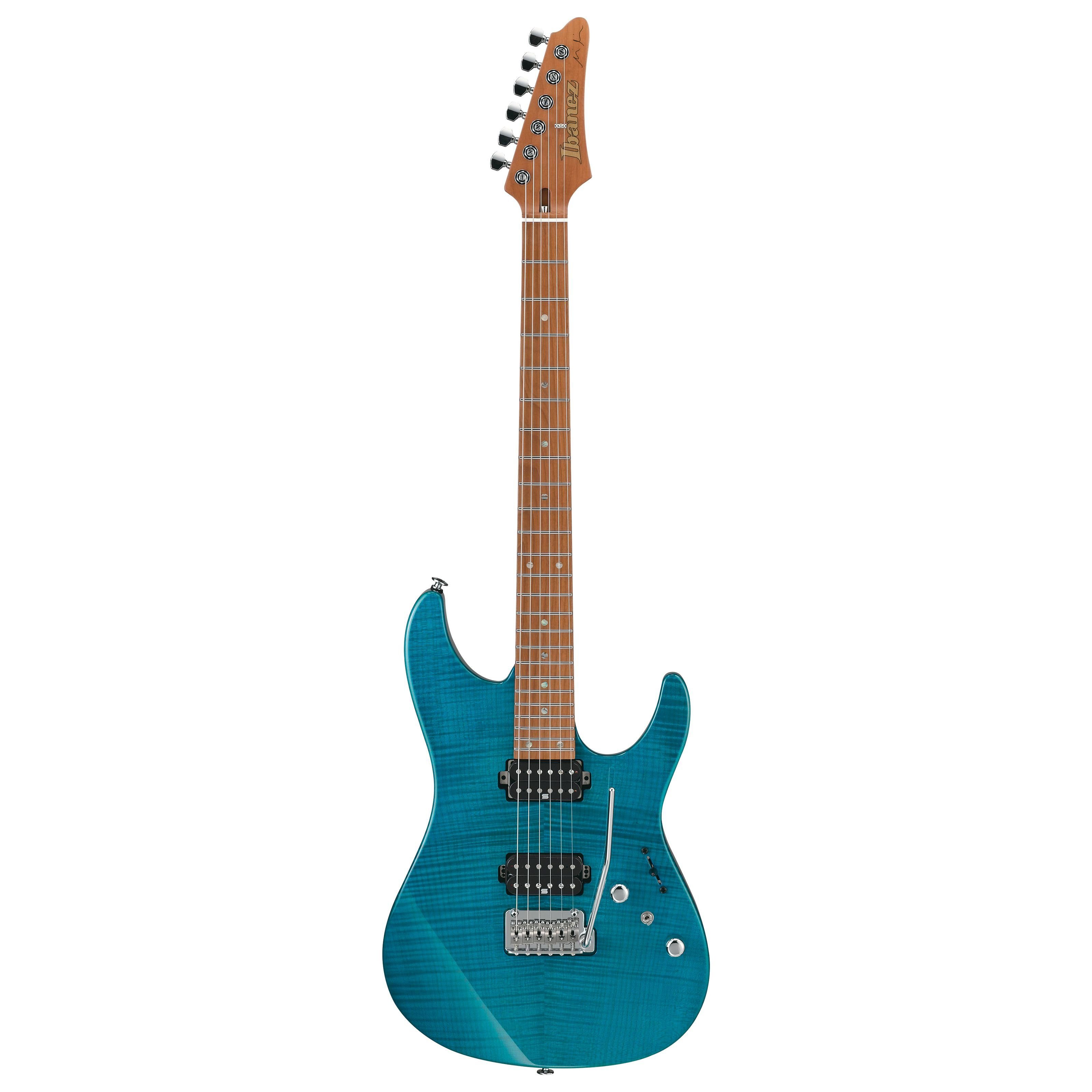 Ibanez E-Gitarre, E-Gitarren, ST-Modelle, Martin Miller MM1-TAB AZ Signature Transparent Aqua Blue - E-Gitarre