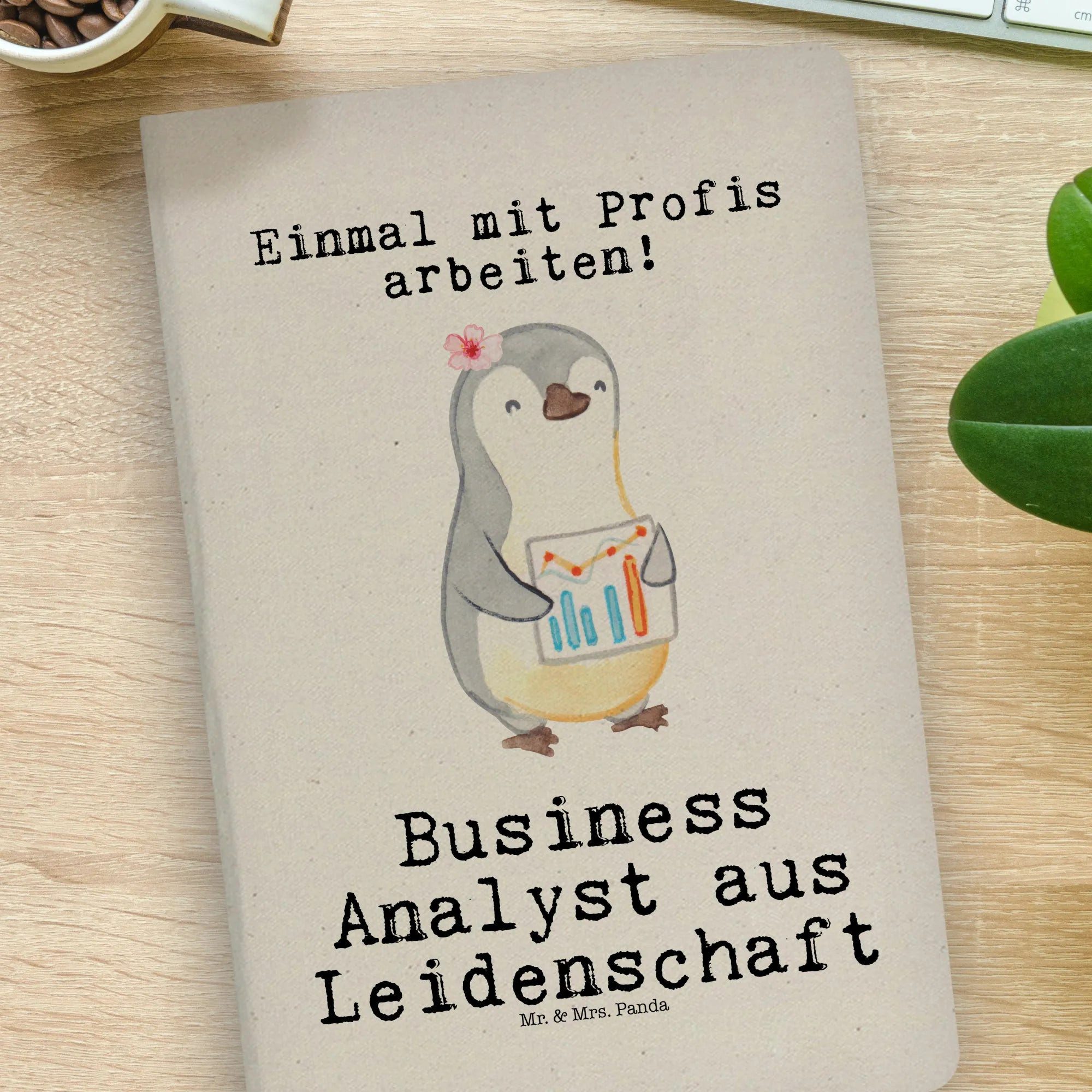 Thumbnail - Mr. & Mrs. Panda Notizbuch Business Analyst Leidenschaft - Transparent - Geschenk, Firma, Notizb Mr. & Mrs. Panda, Bezau...