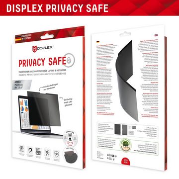 Displex Privacy Safe - MacBook Air 13,6, Displayschutzfolie, Blickschutzfilter