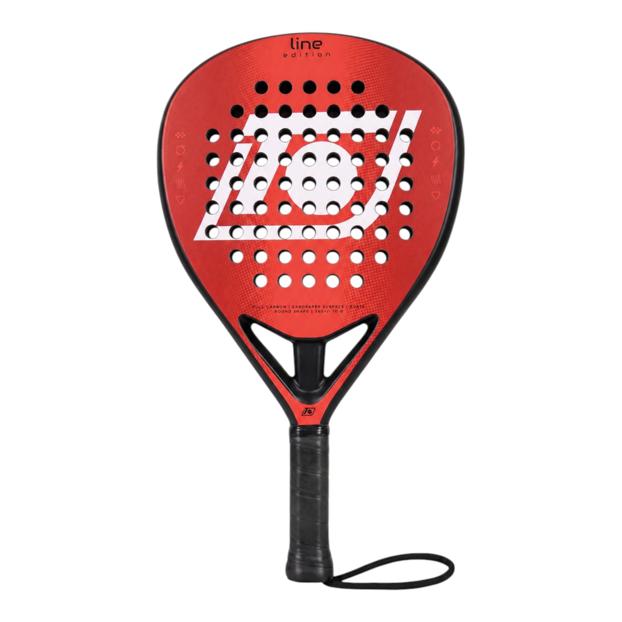 TOP SPIN Padelschläger Line Edition 360g/Rund 2026 rot