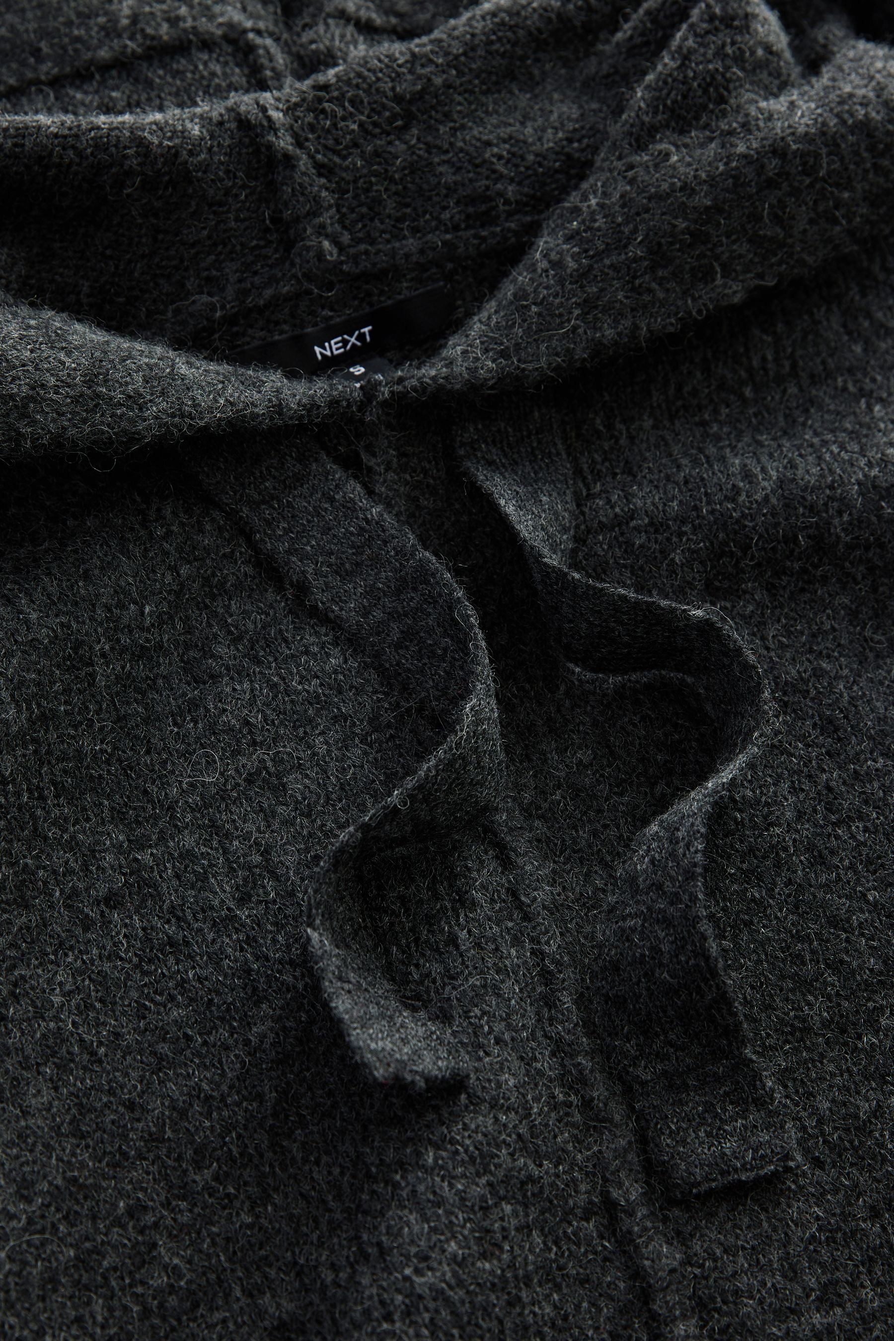 Next Kapuzenpullover Relaxed-Fit Übergroßer gestrickter Kapuzenullover günstig online kaufen