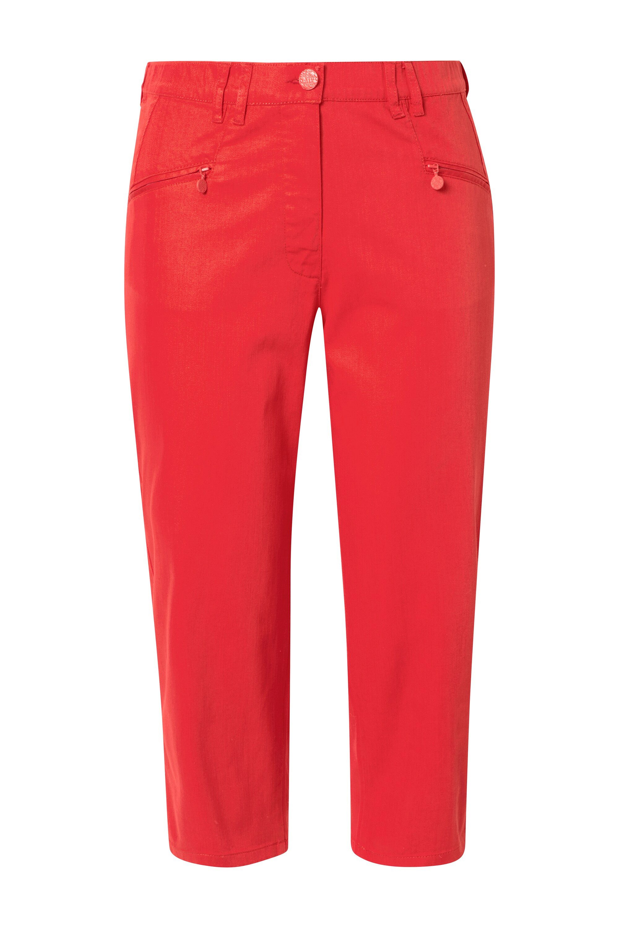 Ulla Popken 7/8-Hose 7/8-Jeans Mony Elastikbund Reißverschlusstaschen