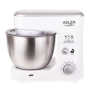 Adler Küchenmaschine AD 4216, 1000 Watt, 4 Liter Schüssel, Rührmaschine, Knetmaschine, Schwenkkopf