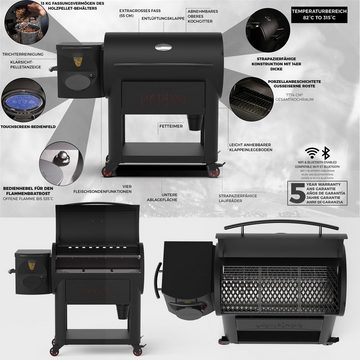 LOUISIÀNA Grills Smoker LOUISIANA Grills LG 1200 FP BLACK LABEL Pellet Smoker WiFi Control