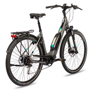 Airtracks E-Bike 28 Zoll E-Bike Trekking Fahrrad LS WAVE X-Tron SR1 SHIMANO STеPS E6100, 9 Gang, Kettenschaltung, Mittelmotor, 504 Wh Akku, Trekking Fahrrad SHIMANO ALIVIO - 45cm 50cm 55cm Mod. 2024