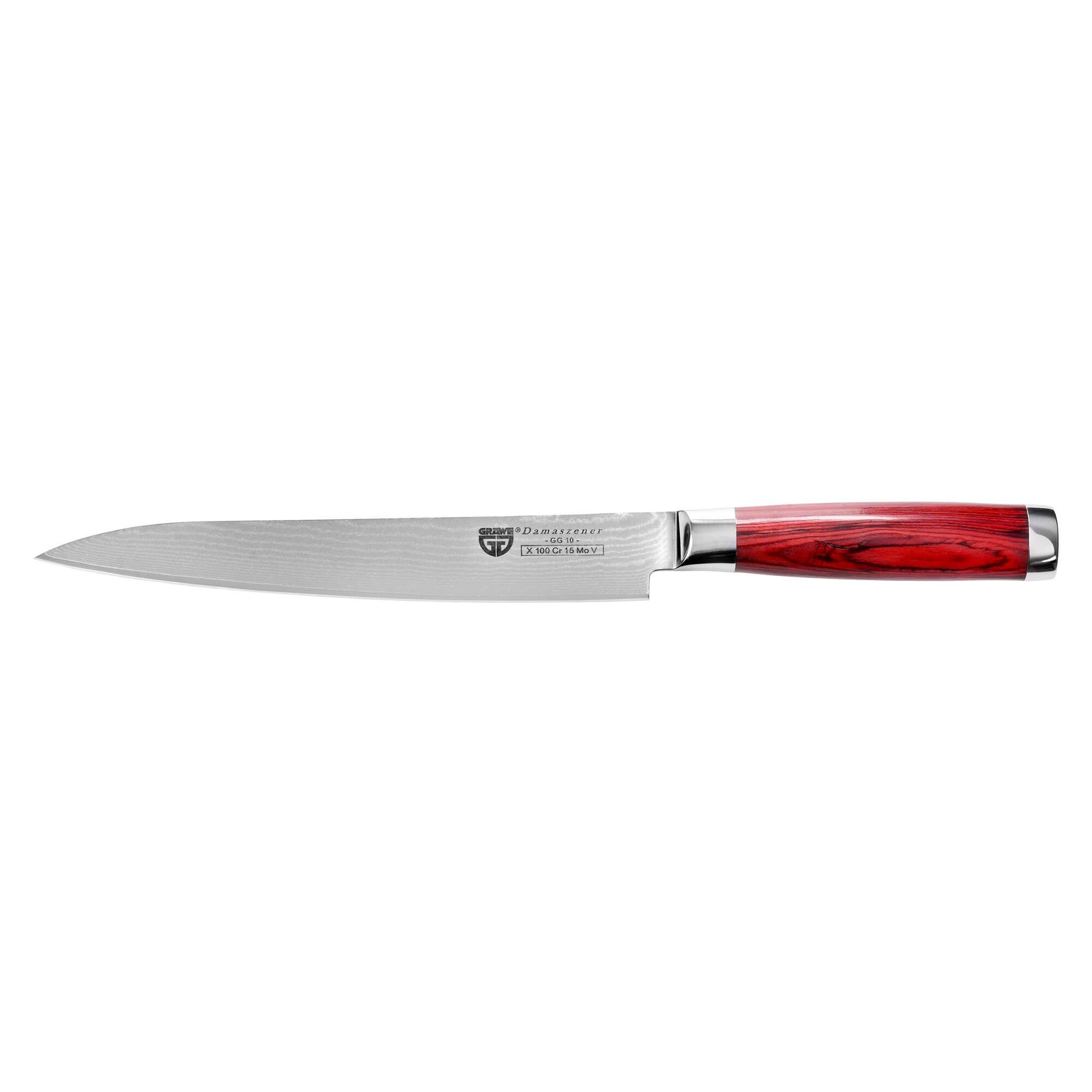 GRÄWE Damastmesser GRÄWE Damaszener Filetiermesser 21 cm Klinge