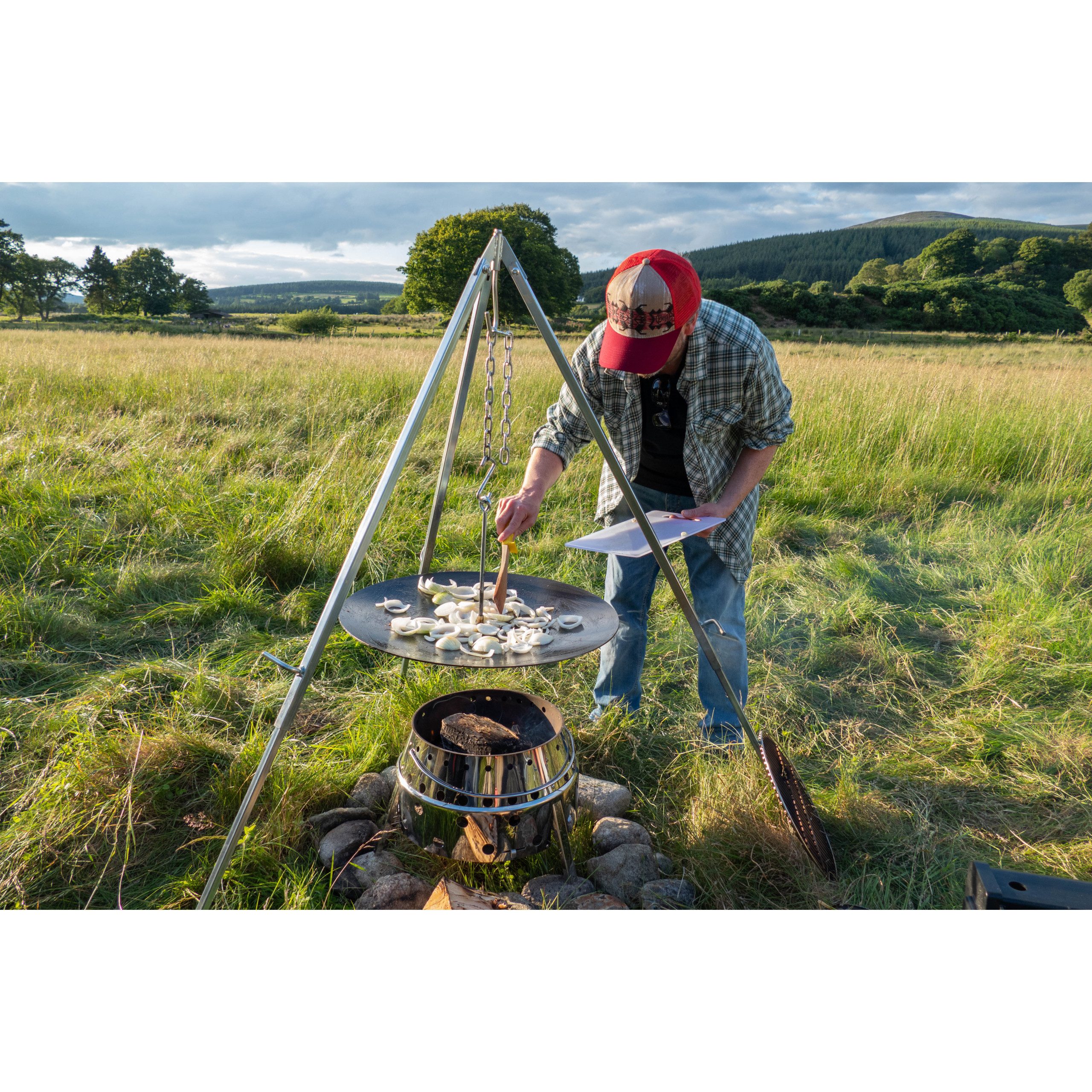 Petromax Feuerstelle Petromax Hänge-Feuerschale für Dreibein Plancha Ø 56 H-GFS56