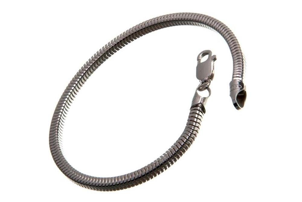 wählbar - 3,5mm Länge Armband, Schlangenkette Silber, 925 Silberkettenstore Silberarmband vierkant