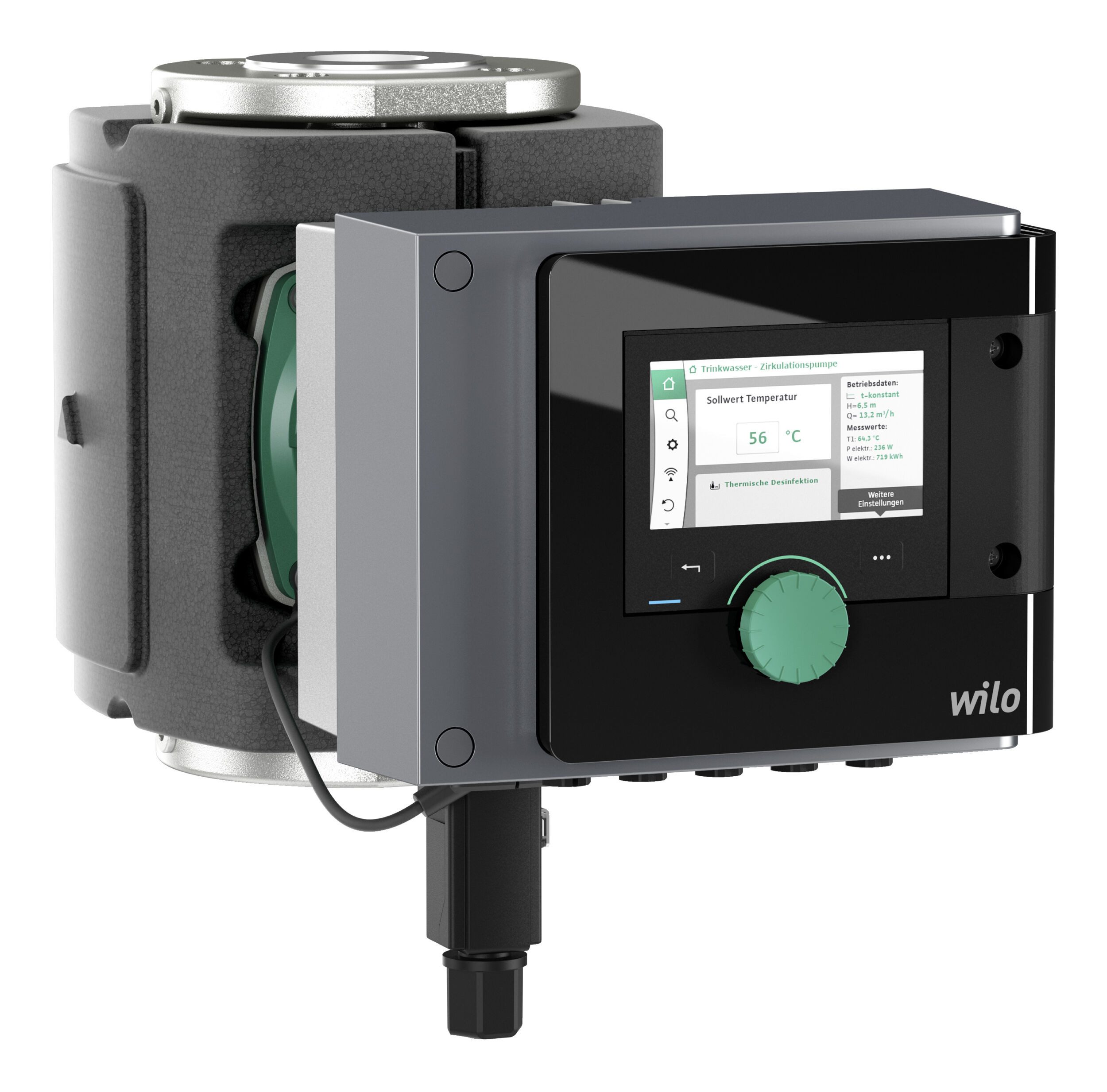 Wilo Umwälzpumpe, Smart-Nassläufer Stratos Maxo-Z 40/0,5-8, 230 V, 50/60 Hz, 10 bar