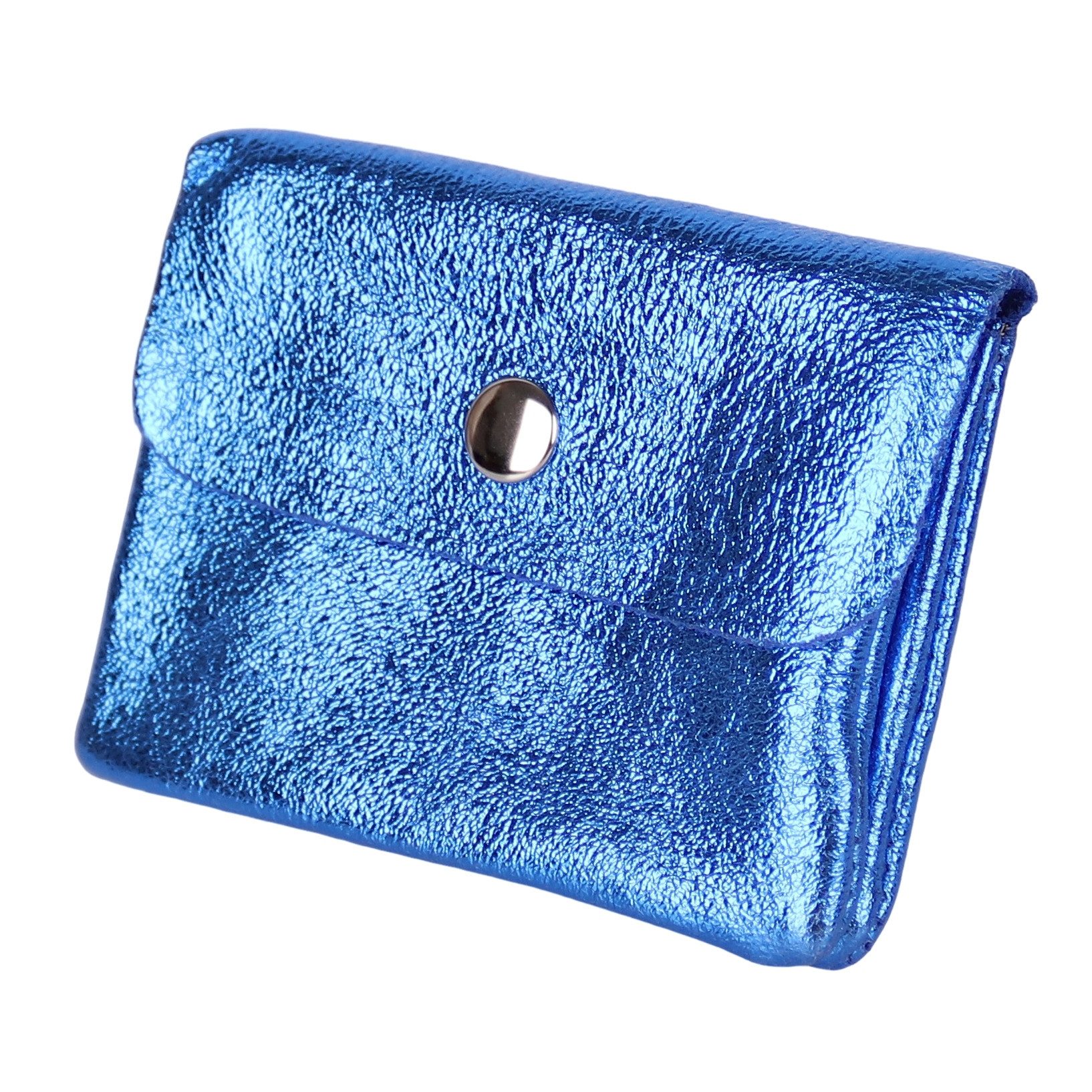 MIRROSI Mini Geldbörse Kleines Mittelgroßes Portemonnaie MADE IN ITALY Echtleder (11x8x2cm BxHxT), viele tolle Trendfarben zur Auswahl, leicht