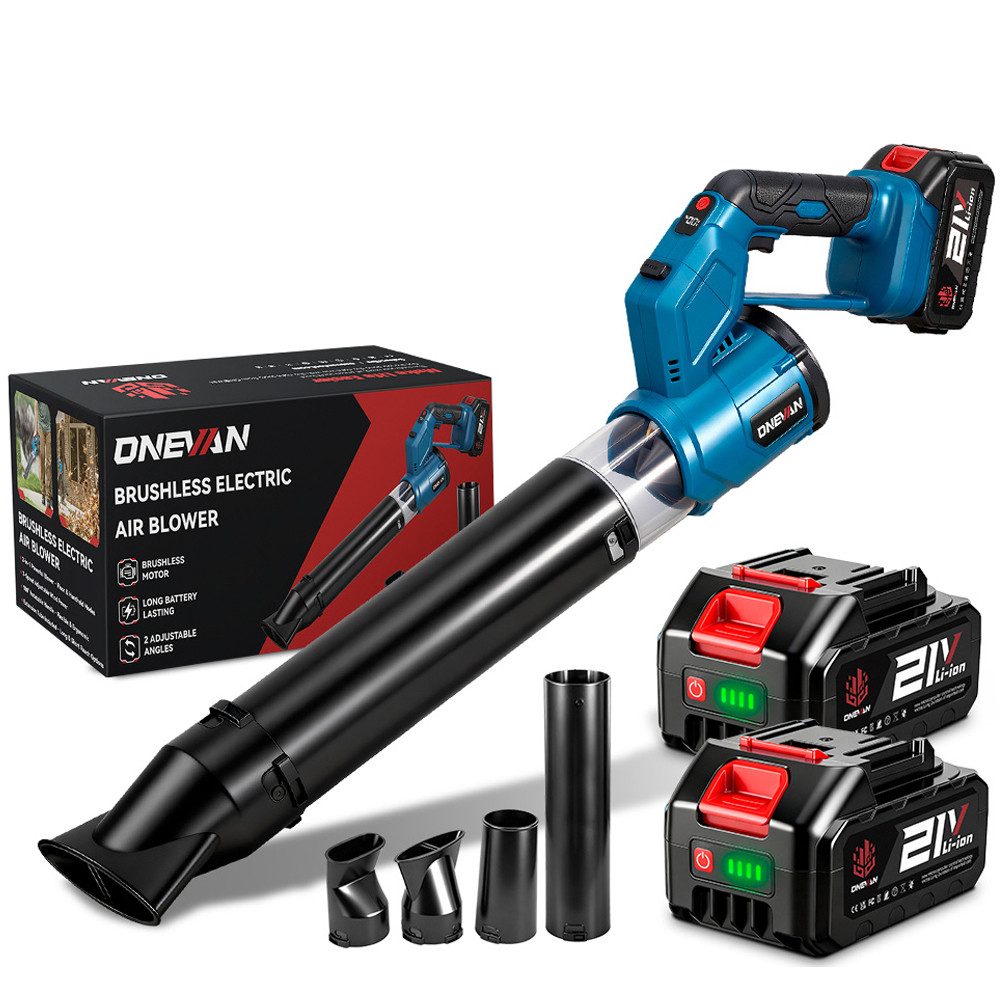 ONEVAN Akku-Laubbläser 21V Bürstenloser Laubbläser, 288 km/h Elektrischer G günstig online kaufen
