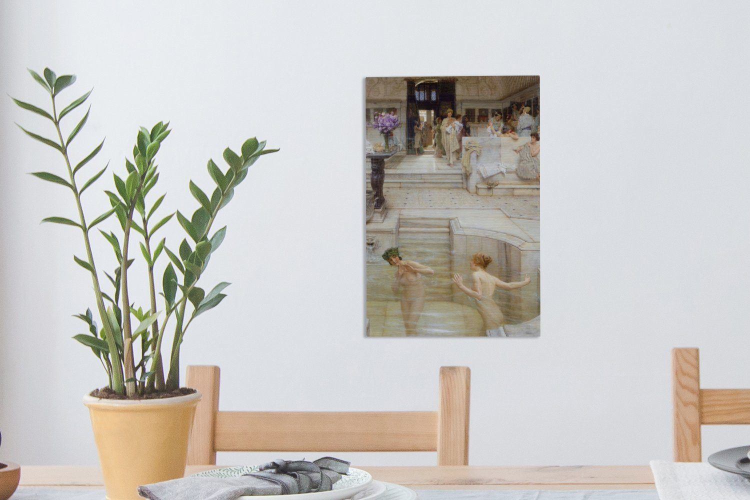 Leinwandbild Ein - Zackenaufhänger, fertig beliebter Leinwandbild St), (1 cm OneMillionCanvasses® Tadema, inkl. Lawrence bespannt 20x30 Brauch Gemälde, Alma