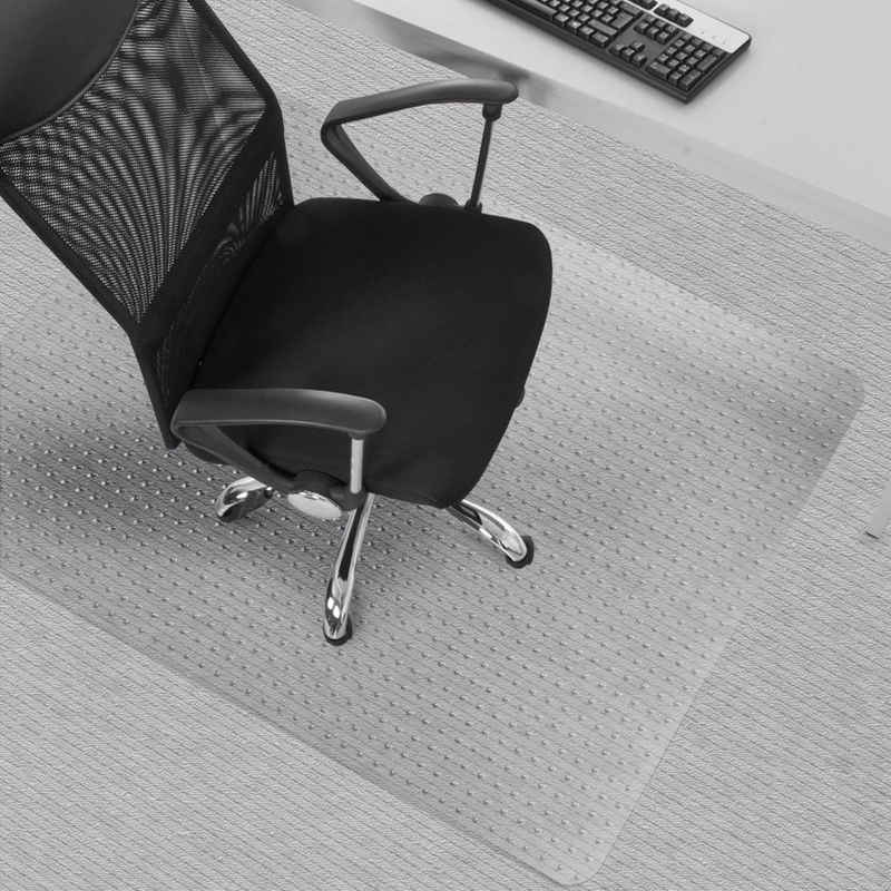 Karat Bodenschutzmatte Vinyl-Bodenschutzmatte für Teppiche Transparent, Rutschfest