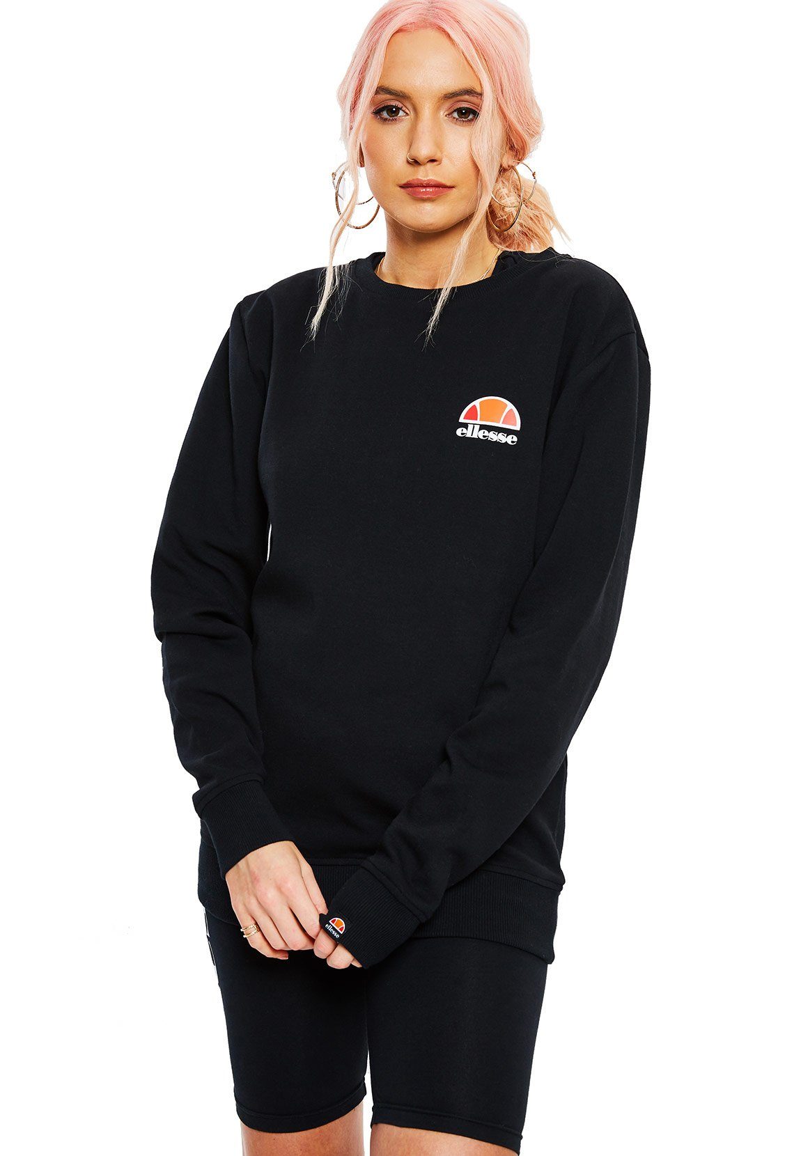 Ellesse Sweater Ellesse Sweater Damen ASHBURTON SWEATSHIRT Schwarz Black