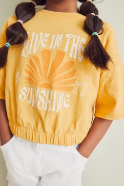Next T-Shirt Kastiges T-Shirt mit Grafik, Sunshine (1-tlg)