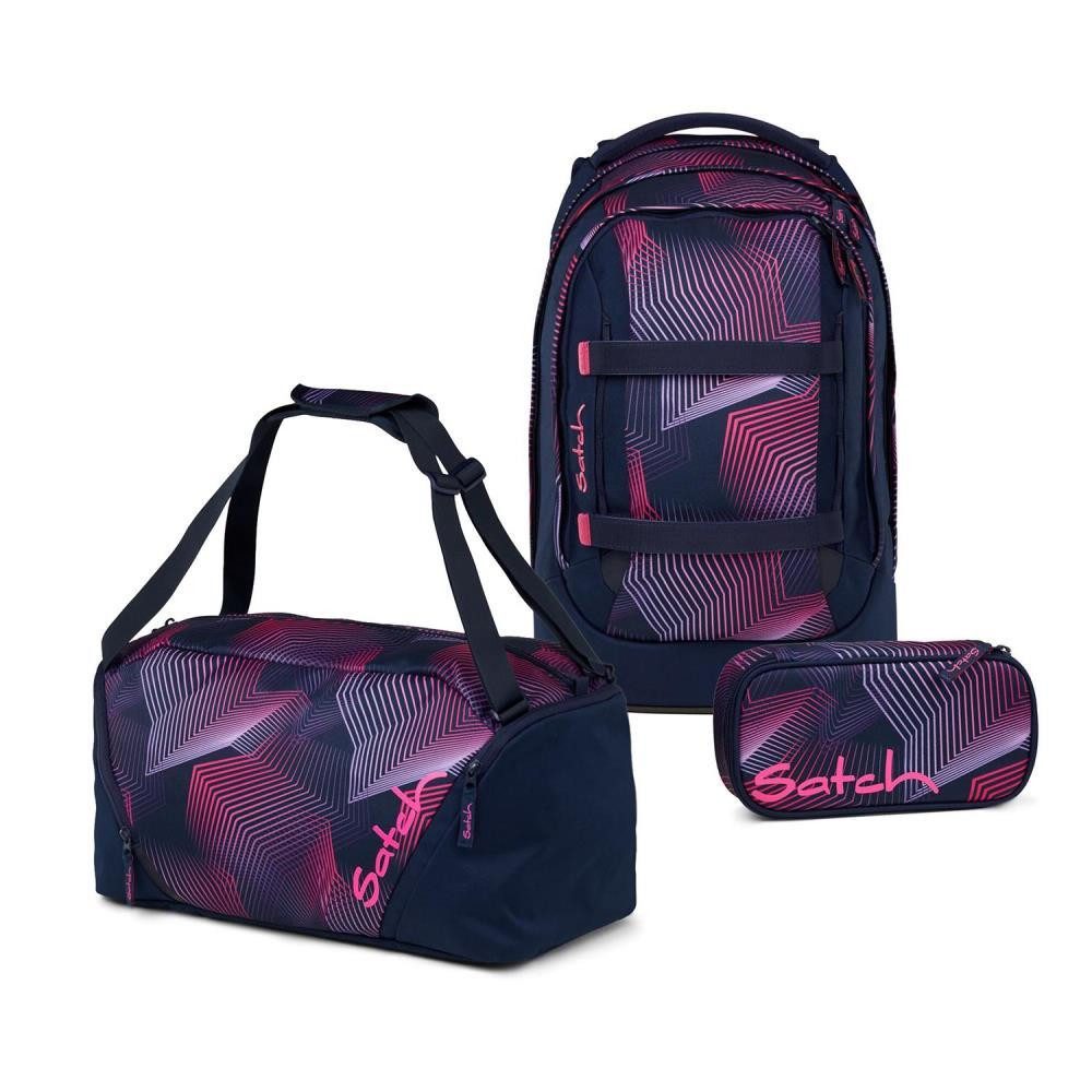 Satch Schulrucksack Pack (3tlg, inkl. Schlamperbox und Sporttasche)