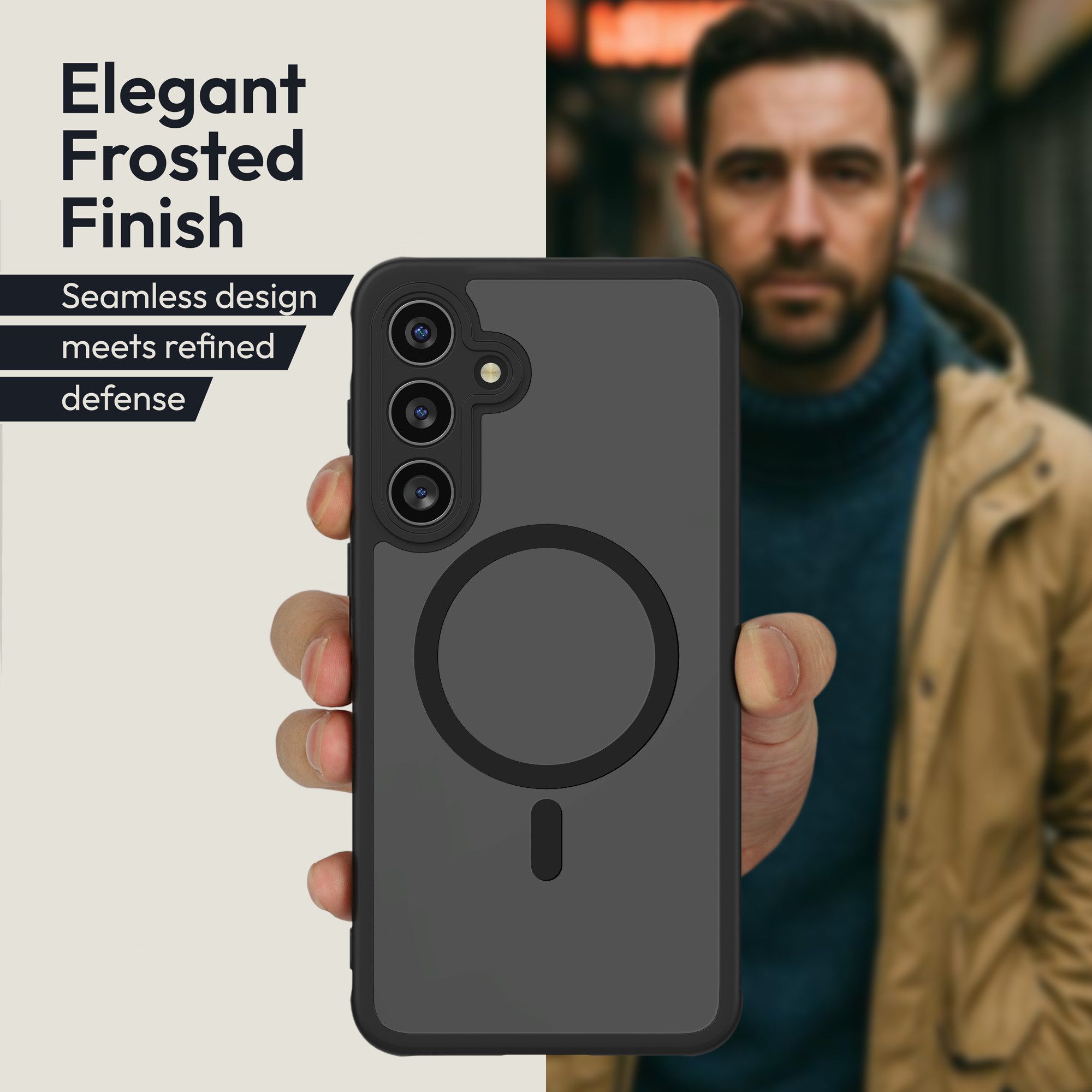 Oakshield Smartphone-Hülle Hülle für Samsung Galaxy A55 Handyhülle transparent, Schutzhülle stoßfest mit Kameraschutz - Case