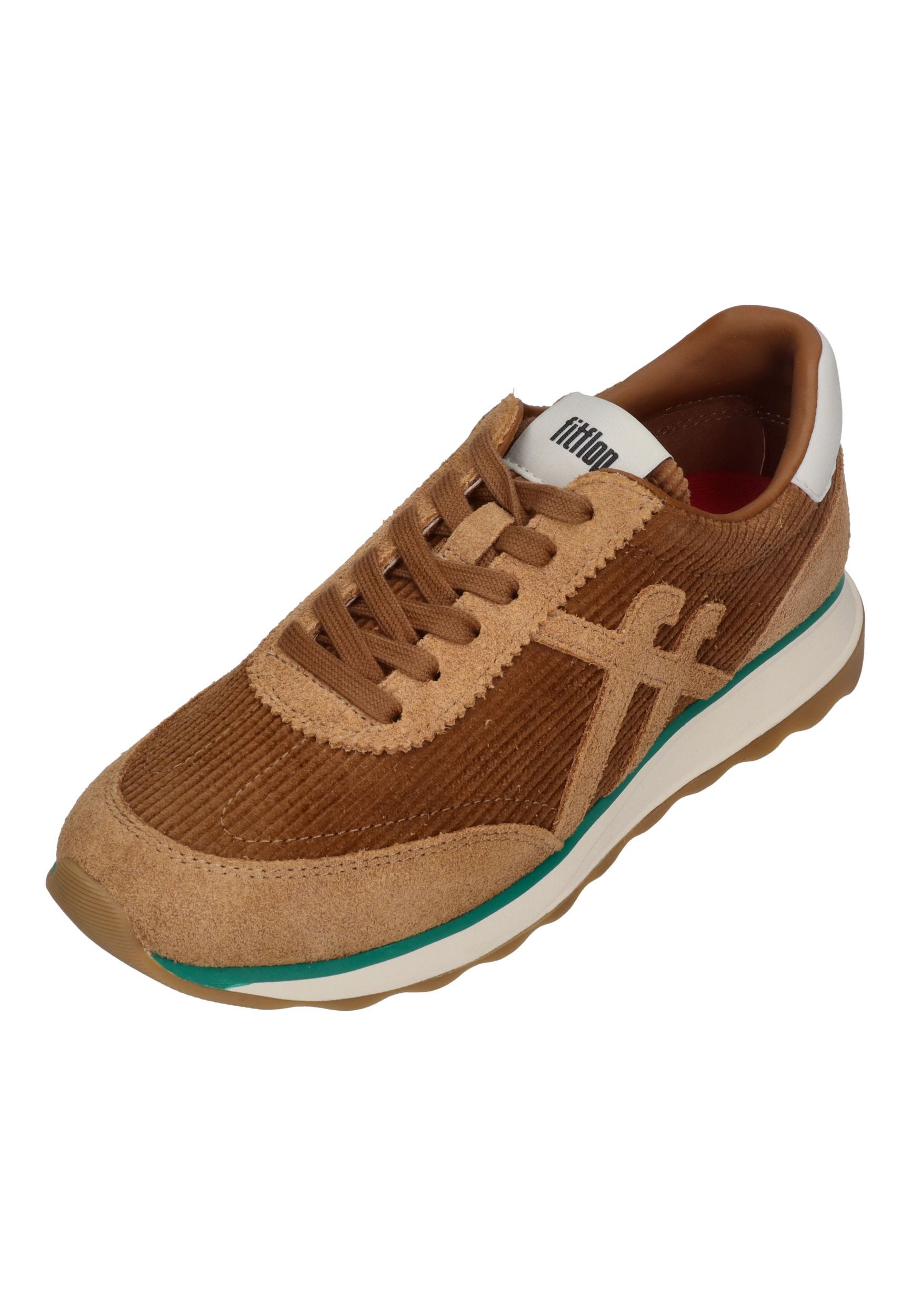 Fitflop RETRO-Q FF CORD TRAINERS Sneaker Terracotta Tan