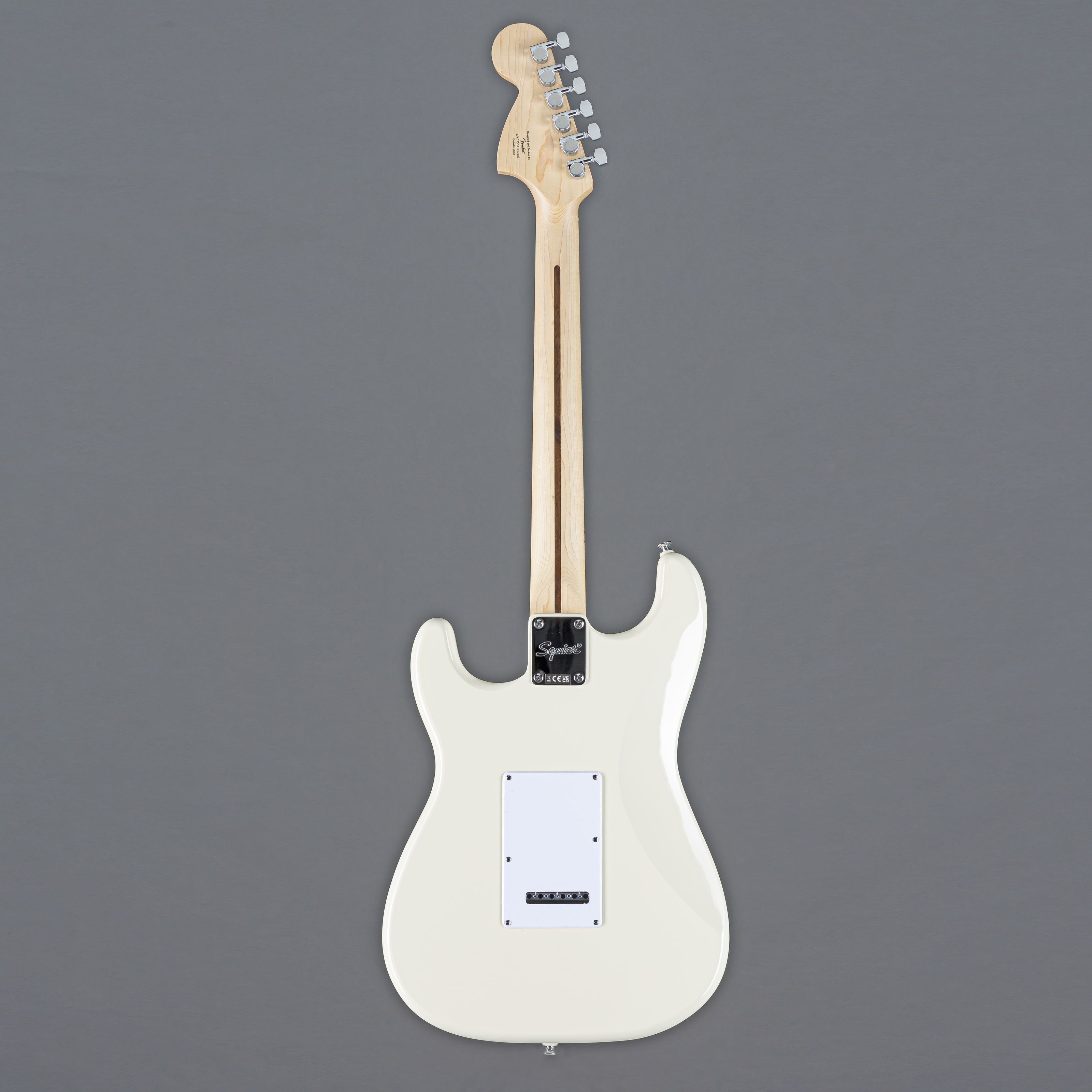 Squier E-Gitarre, E-Gitarren, ST-Modelle, Affinity Series Stratocaster MN Olympic White - E-Gitarre