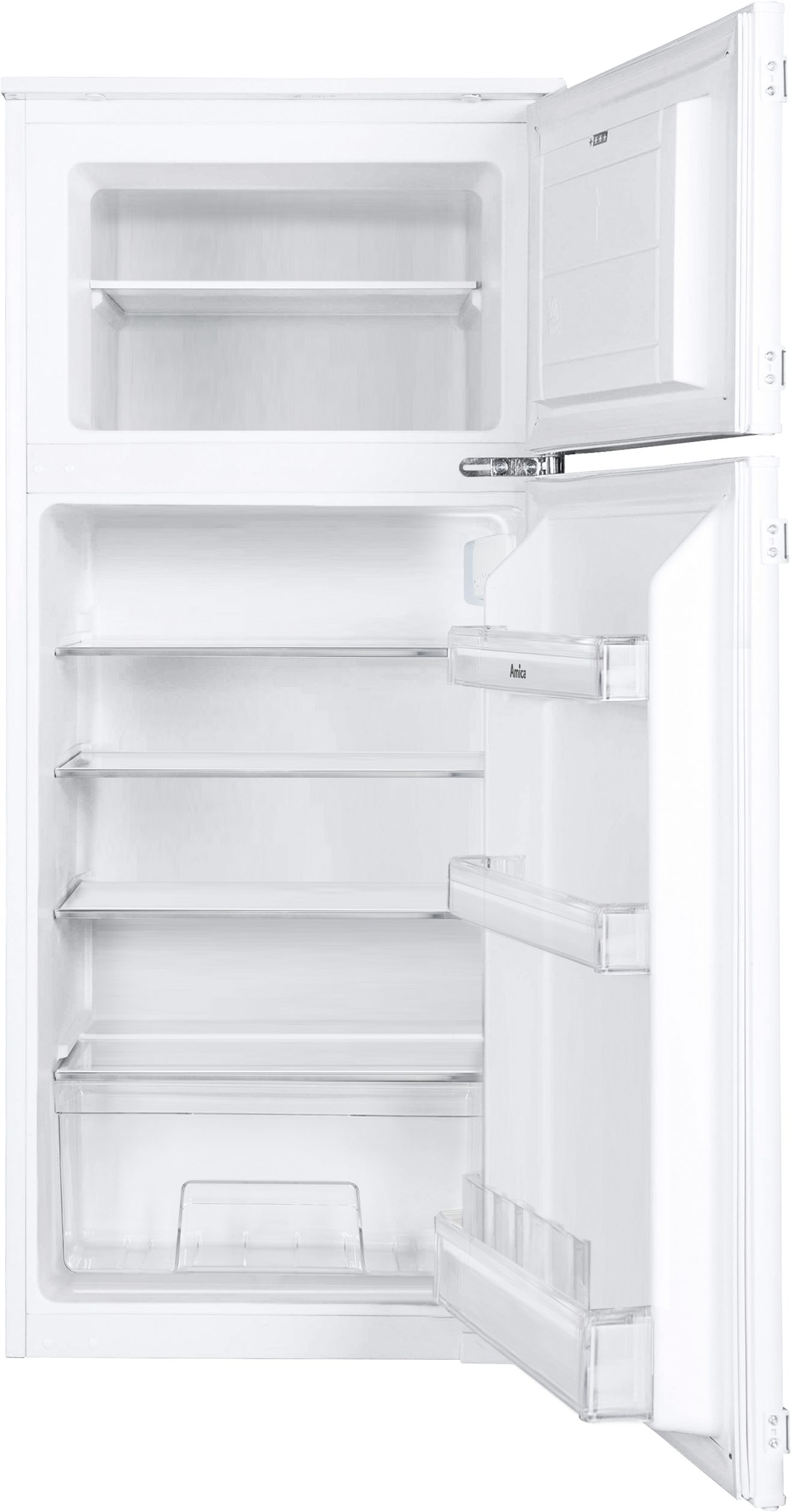 Amica Einbaukühlgefrierkombination EDTS 372 901, 122,1 cm hoch, 54 cm breit, Übersichtlich, ruhig, praktisch – frische Vorräte im Griff