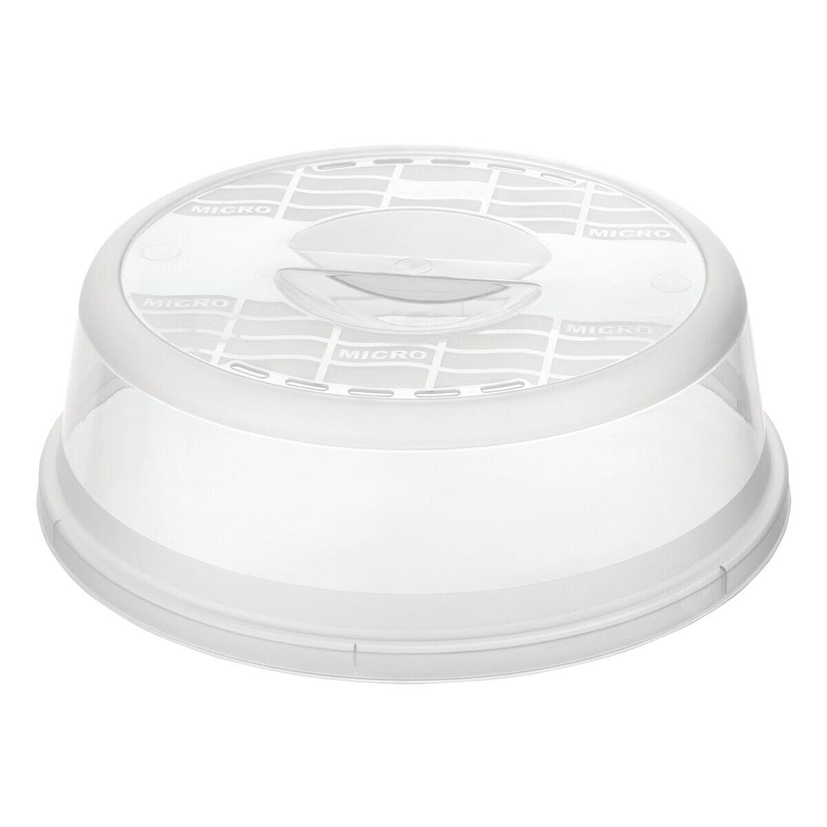 ROTHO Mikrowellenbehälter Basic, Kunststoff, Abdeckhaube/ Spritzschutz, 28,5 x 9 cm