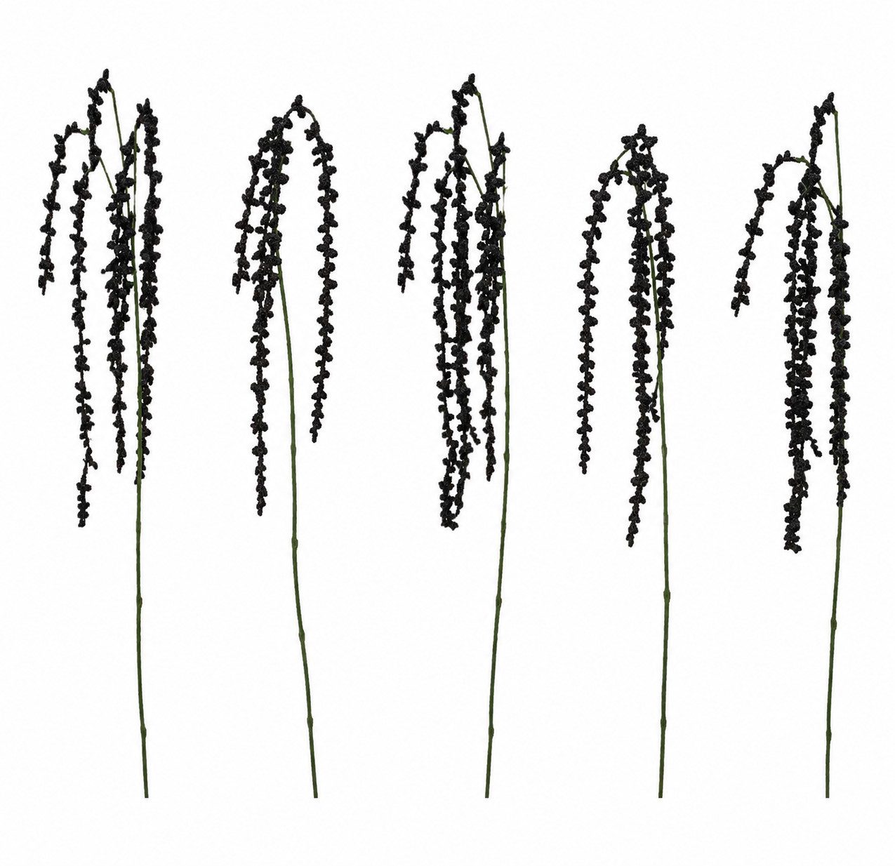 Kunstblume Kunststielblume AMARANTHUS aubergine/schwarz 104 cm, 2474U