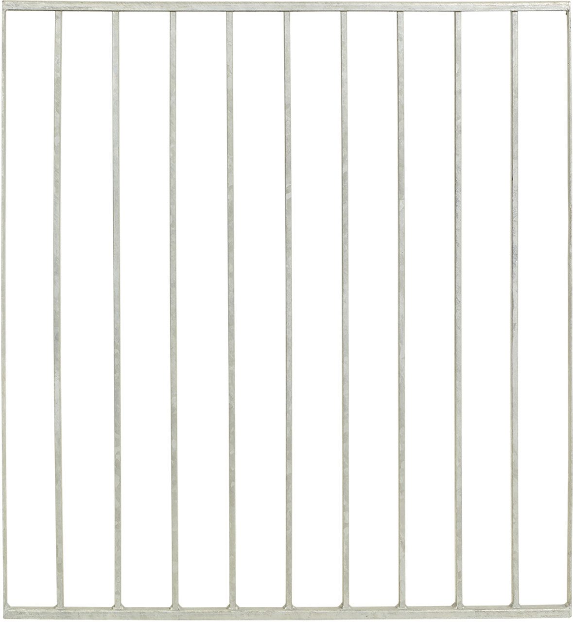 PLUS Brüstungsgeländer Plus Geländersystem Basic Stahl 90 × 98 cm silber