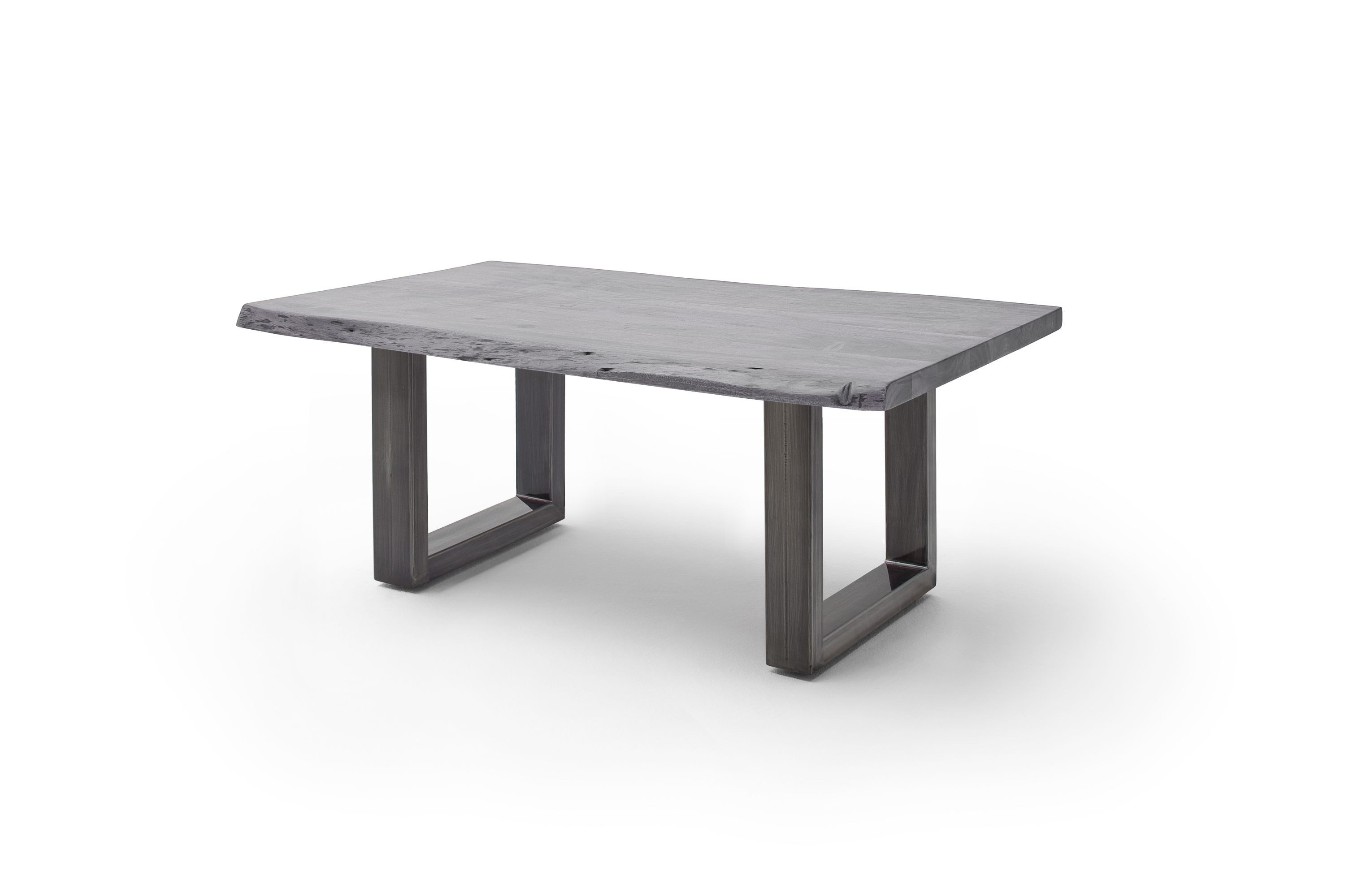 Robas Lund Couchtisch, Couchtisch Akazie Grau m. U-Gestell Antik gewischt B/H/T 110x45x70 cm