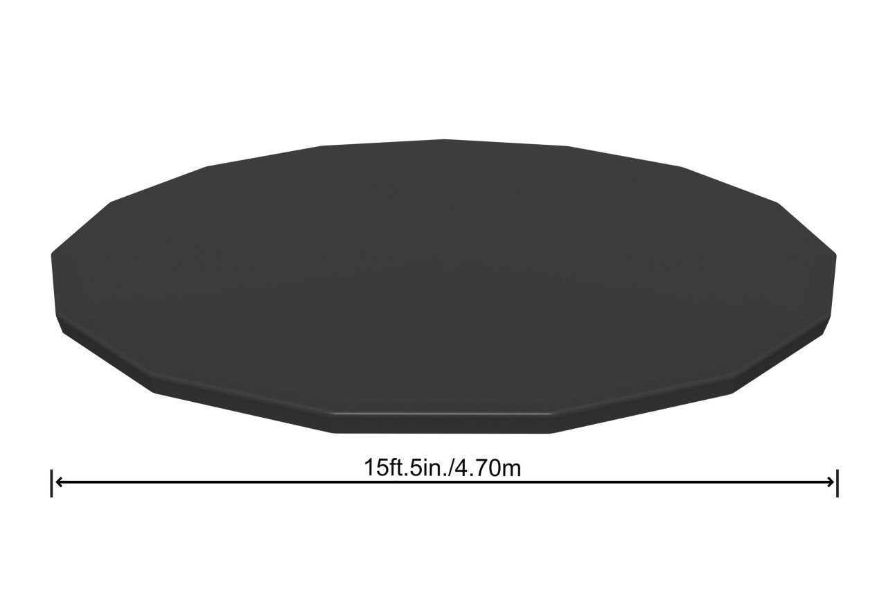 BESTWAY Pool-Abdeckplane Bestway Flowclear Abdeckplane PVC Ø 470 cm