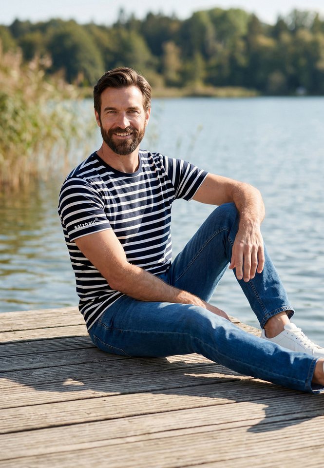 salzhaut T-Shirt DIEK - RINGEL Herren Regular Fit salzhaut T-Shirt – bequeme Qualität und nordisch klares Design