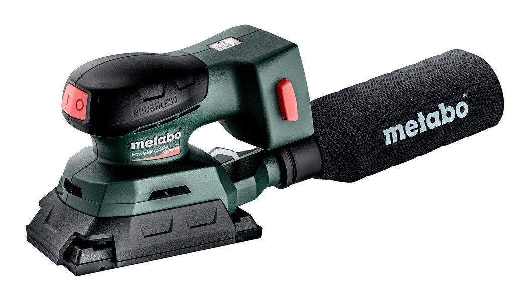 metabo Akku-Schwingschleifer PowerMaxx SRA 12 BL, max. 10000 U/min, 20000 U/min, Sander Ohne Akku in MetaBox