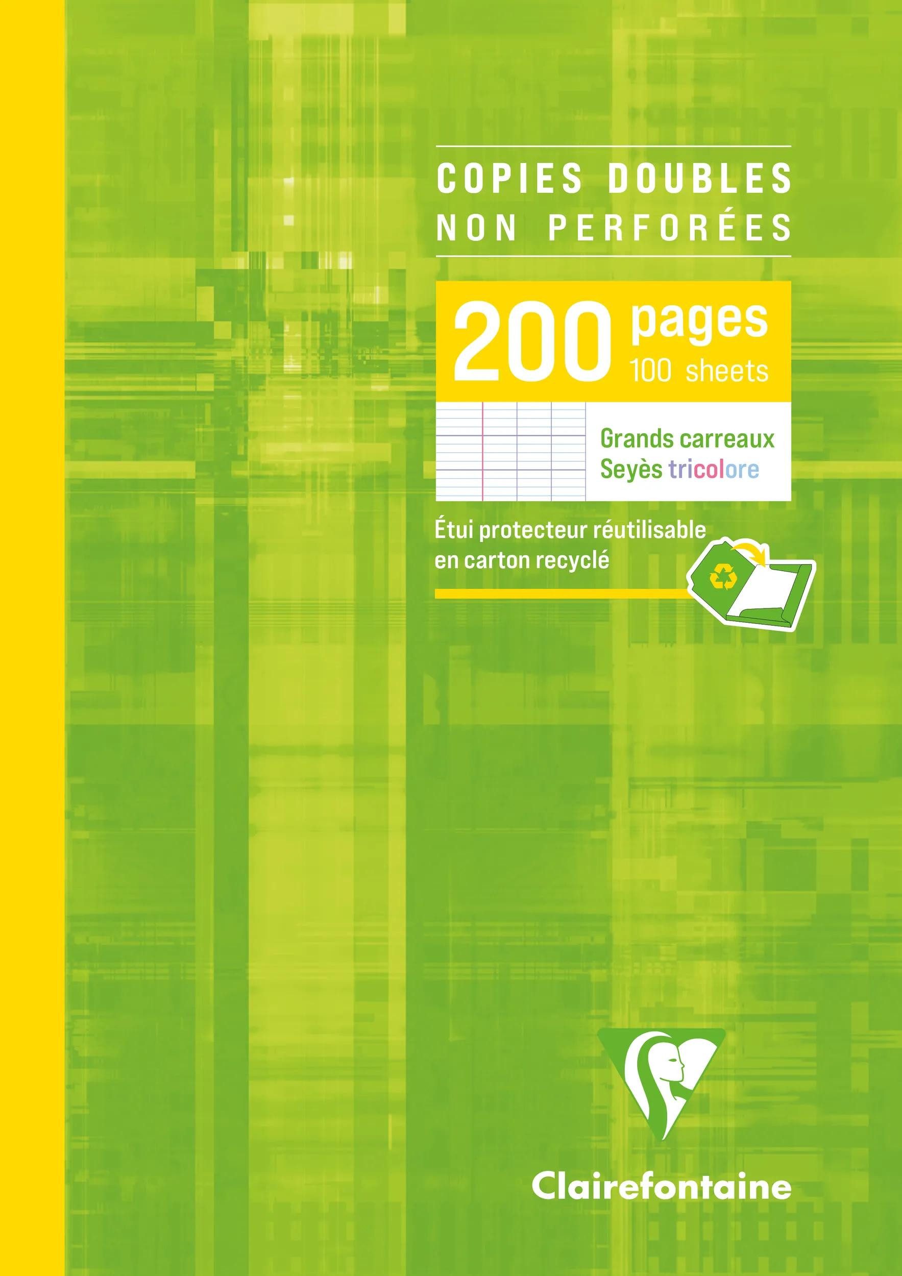 CLAIREFONTAINE Notizblock 5x Packung mit 100 Blatt Kanzleibogen DIN A4 FR Lineatur 5721C, Einlagen, Bogen