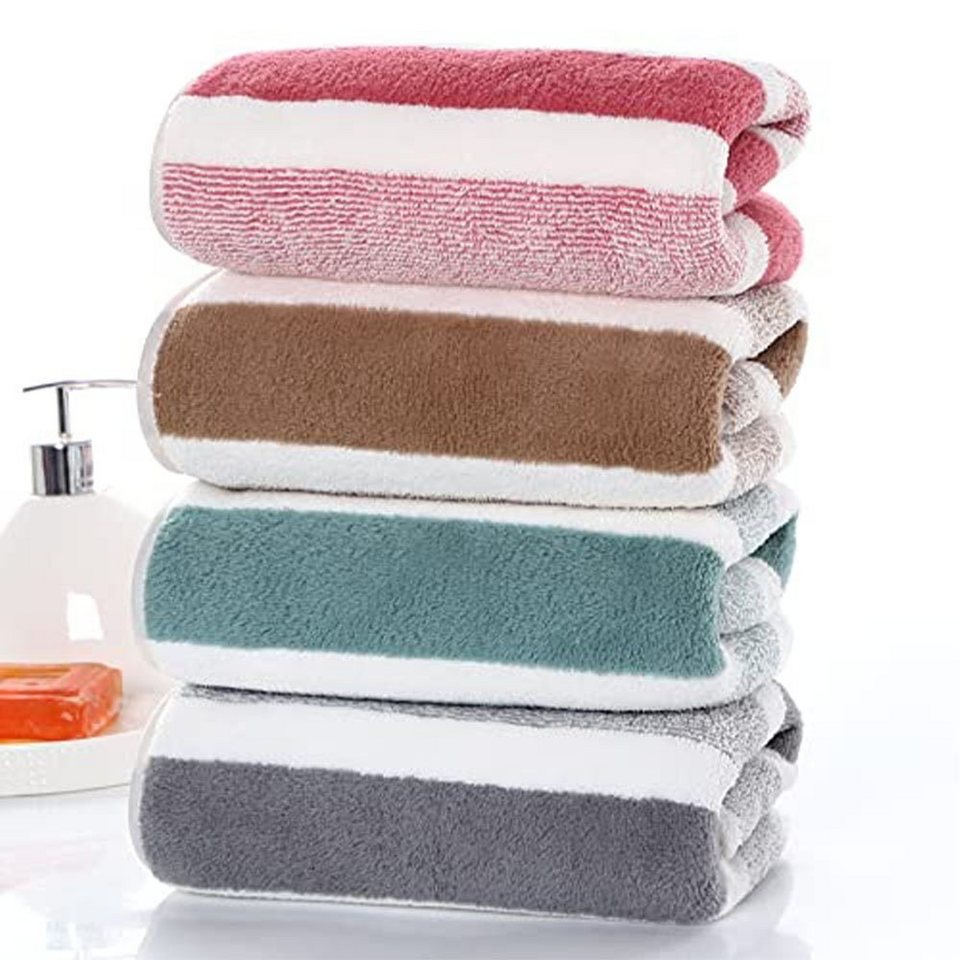 LENBEST Handtuch Handtuch Set 4er-Pack Weiche Handtücher,  Gesichtshandtücher,35*75cm, Korallenvlies (4-St)