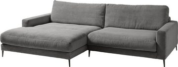 INOSIGN Ecksofa Downtown, B/T/H: 272/190/84 cm L-Form, weicher Sitzkomfort auch in Cord und Bouclé, incl. Zierkissen