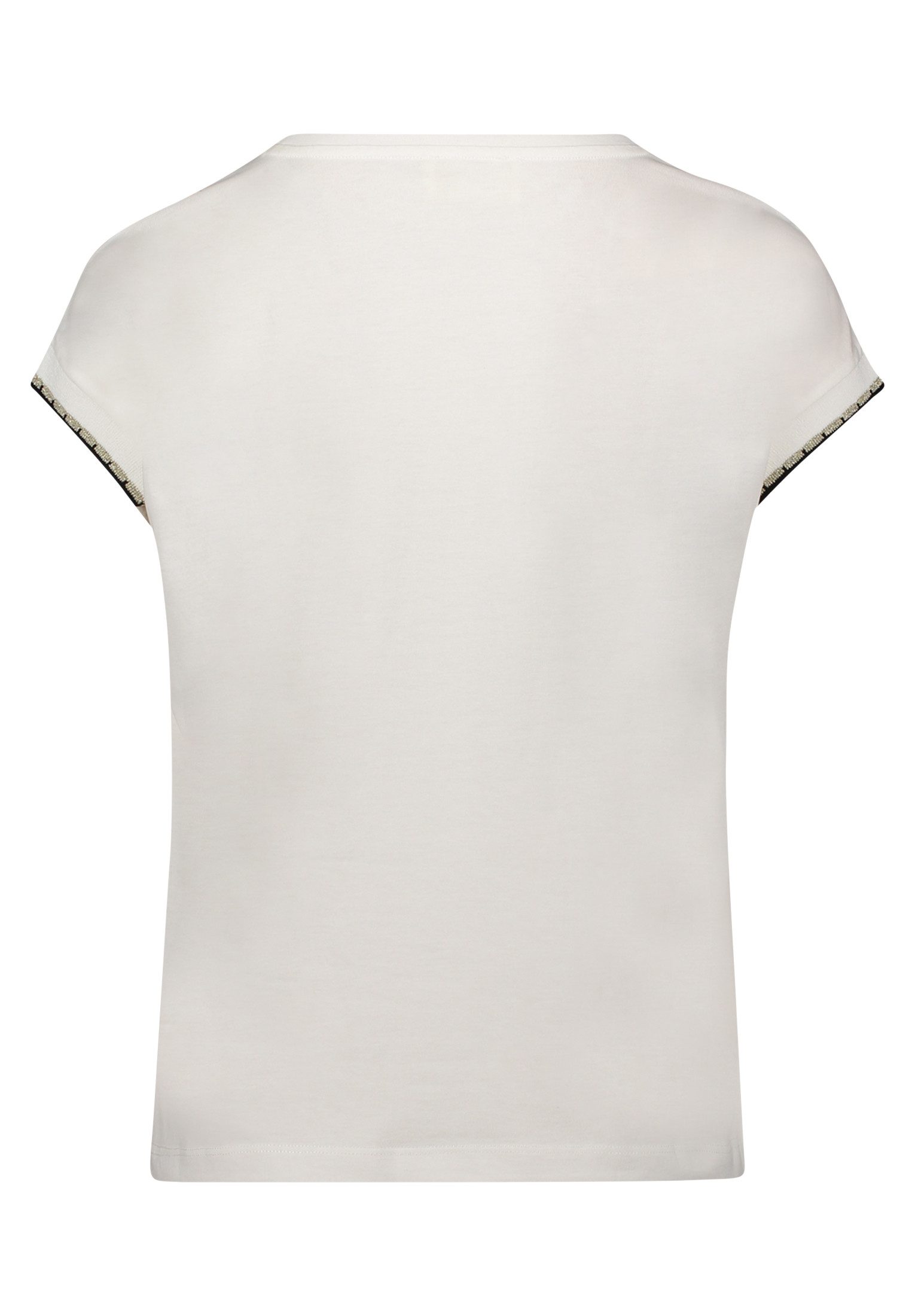 Cartoon Kurzarmshirt Damen mit Rundhalsausschnitt (1-tlg) Rippbündchen