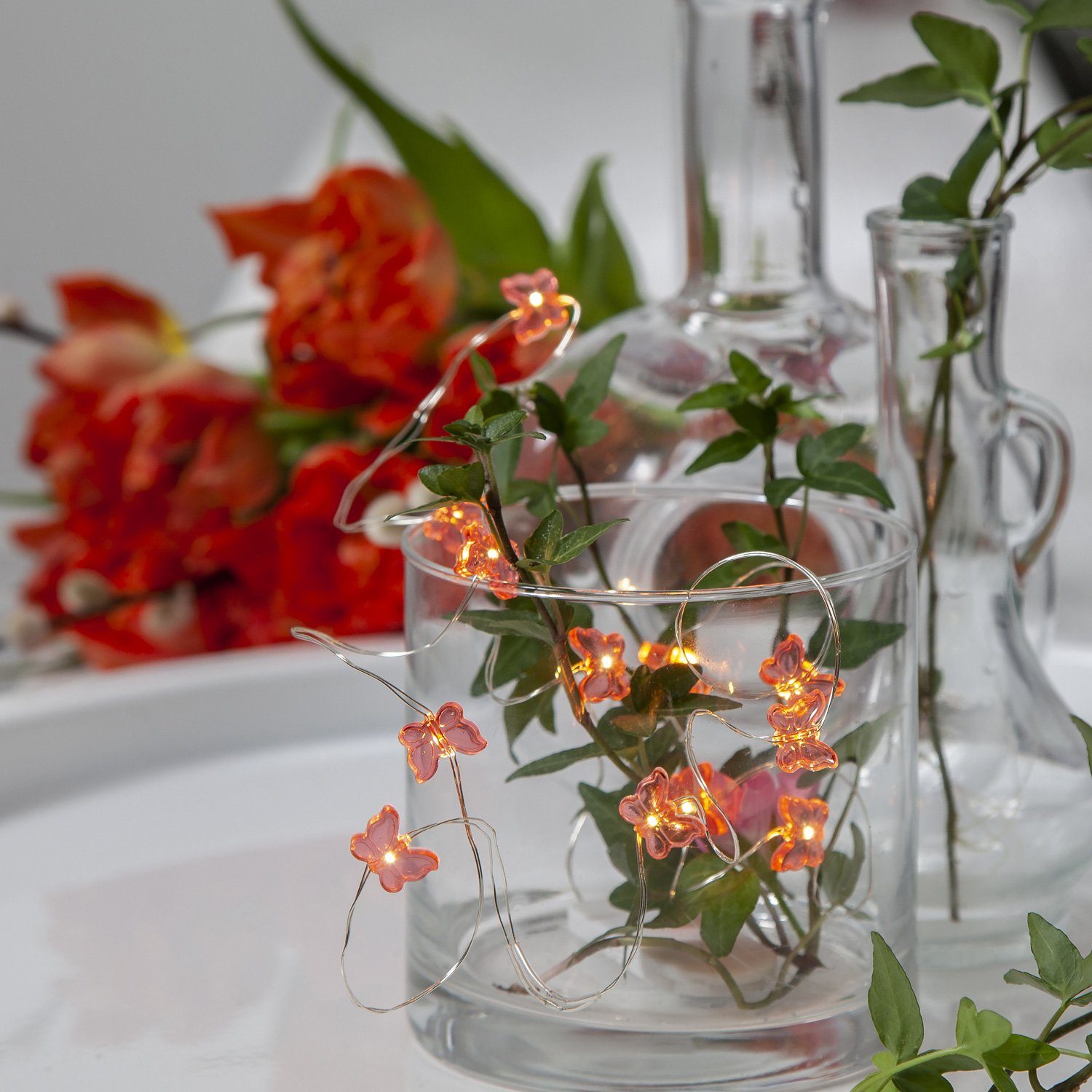STAR TRADING LEDLichterkette »LED Draht Lichterkette Schmetterling 12