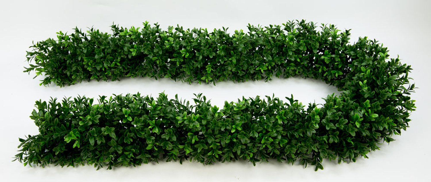 Kunstgirlande Buchsbaumgirlande rund 180x14cm GA Kunstpflanze Buxgirlande k günstig online kaufen