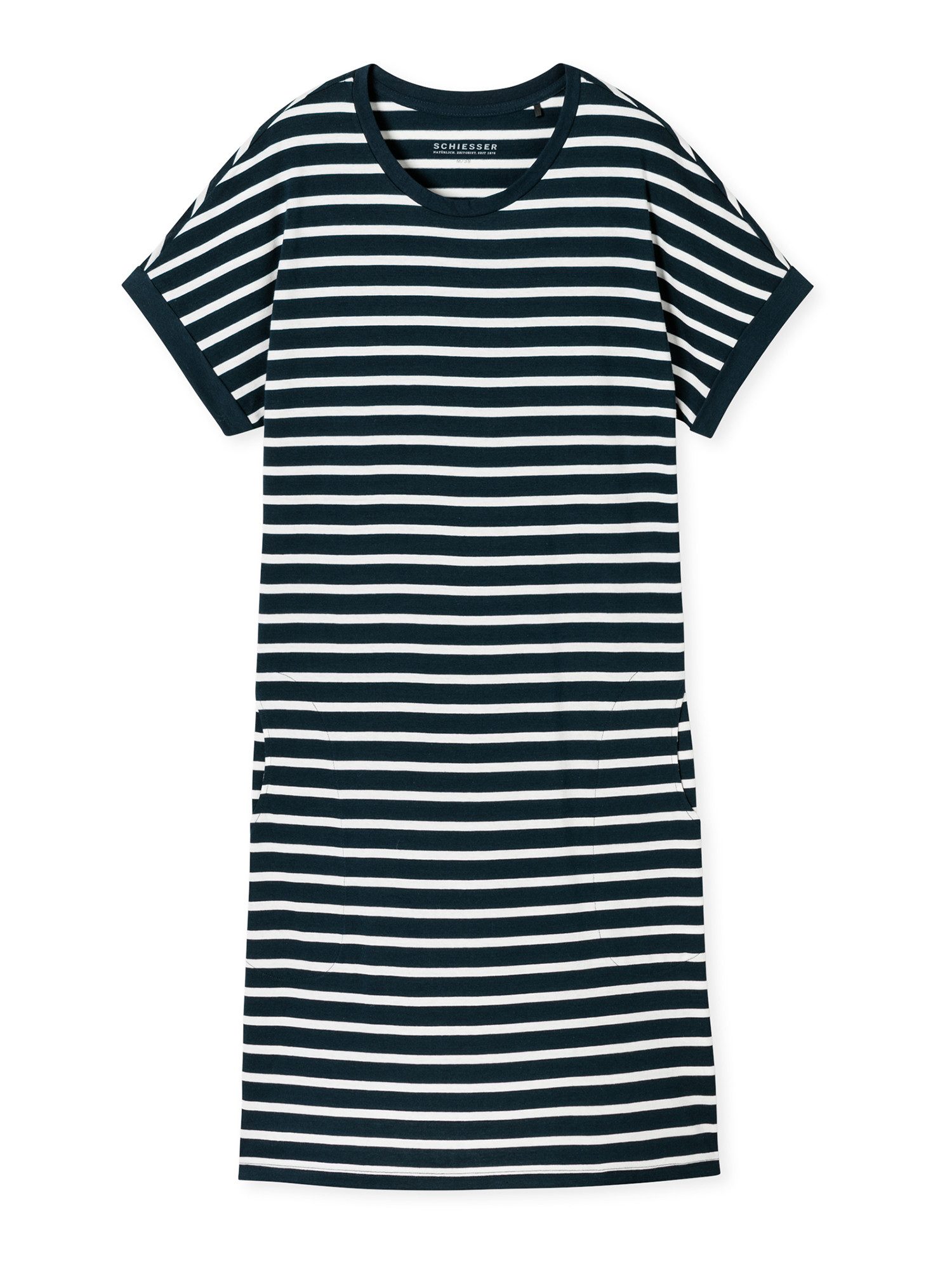 Schiesser Nachthemd mit Seitentaschen - Casual Essentials Nacht-hemd schlaf günstig online kaufen