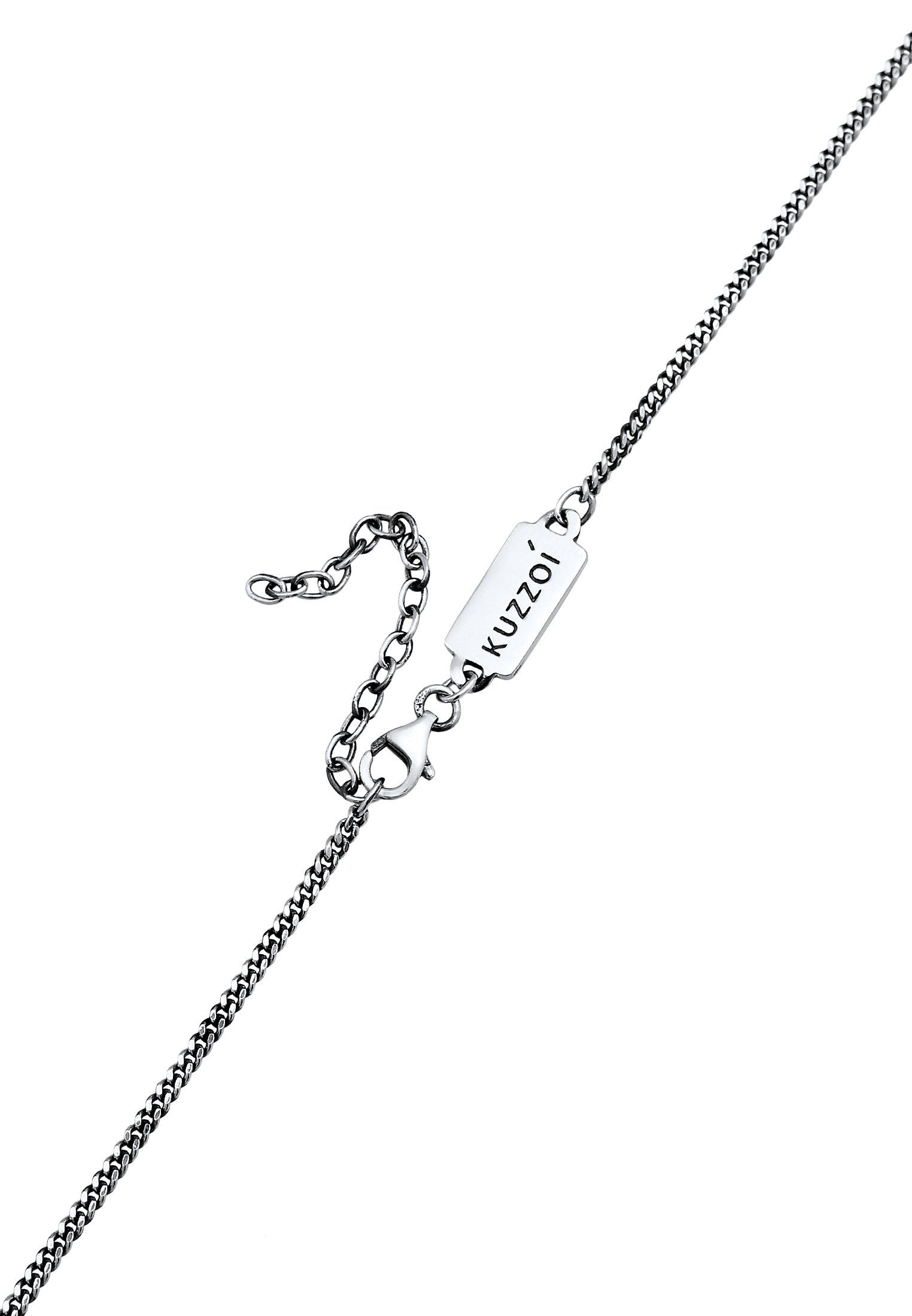 Kuzzoi Kette mit Anhänger Herren Labradorit Anhänger 925 Silber