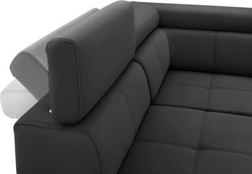 exxpo - sofa fashion Ecksofa Fiji, L-Form, mit Kopf- bzw. Rückenverstellung, wahlweise mit Bettfunktion