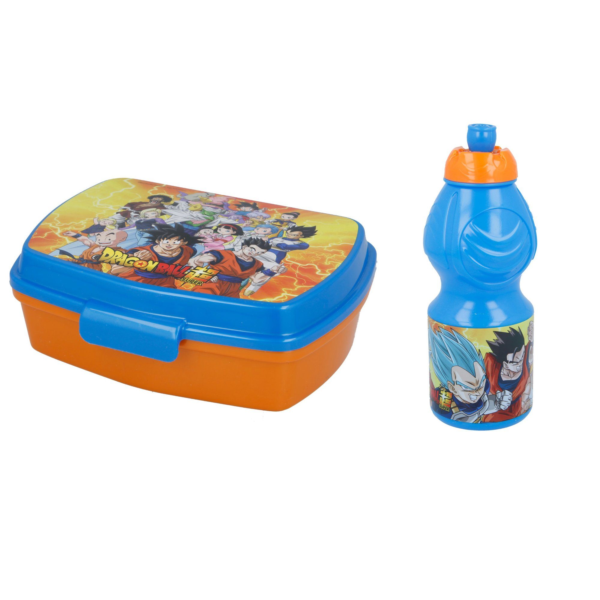 Dragon Ball Lunchbox 2 teiliges Lunch Set - Brotdose Trinkflasche, (2-tlg) | Lunchboxen