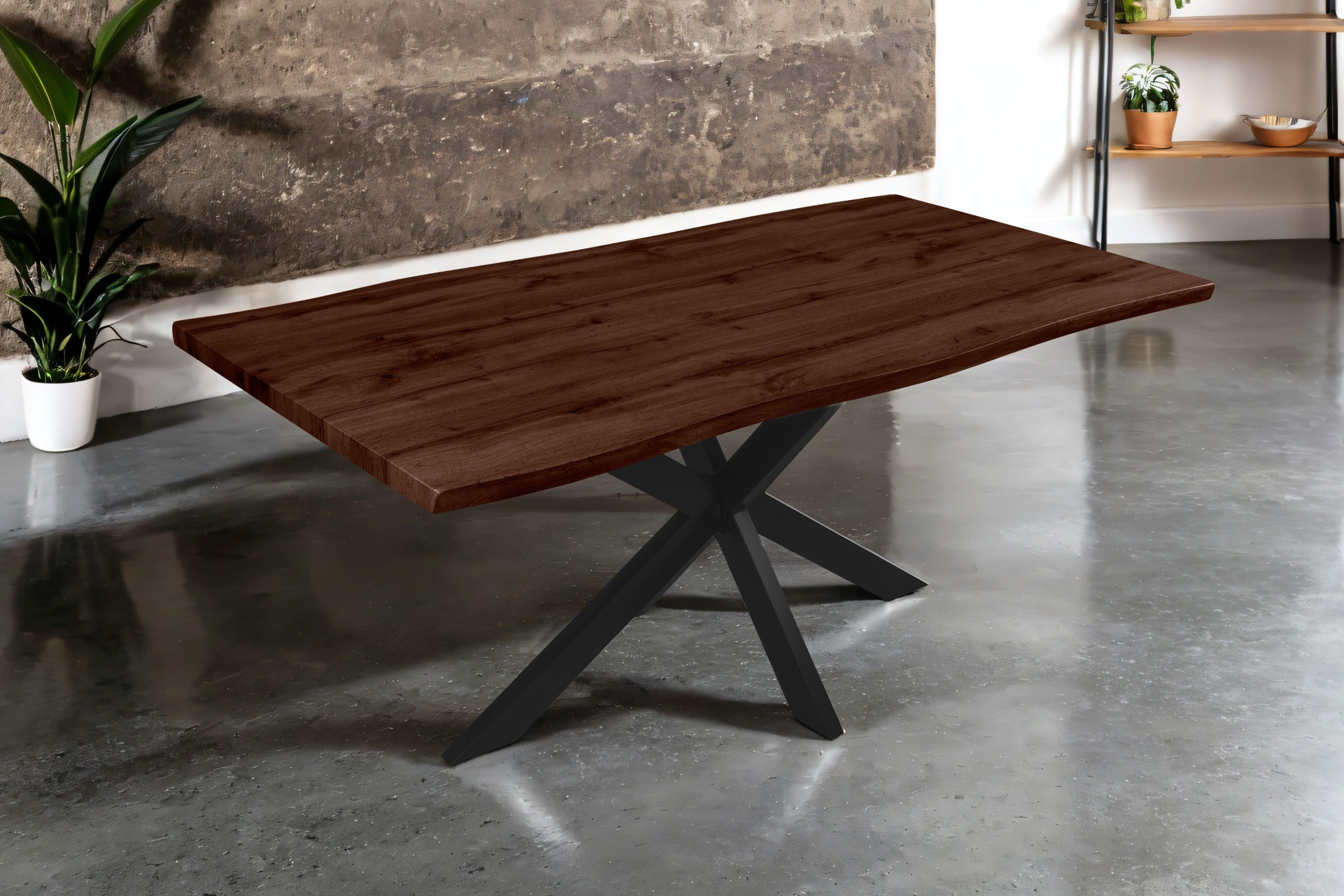 SAM® Esstisch TorbenS, verschiedene Holz-Optiken, Spider-Metallgestell, günstig online kaufen