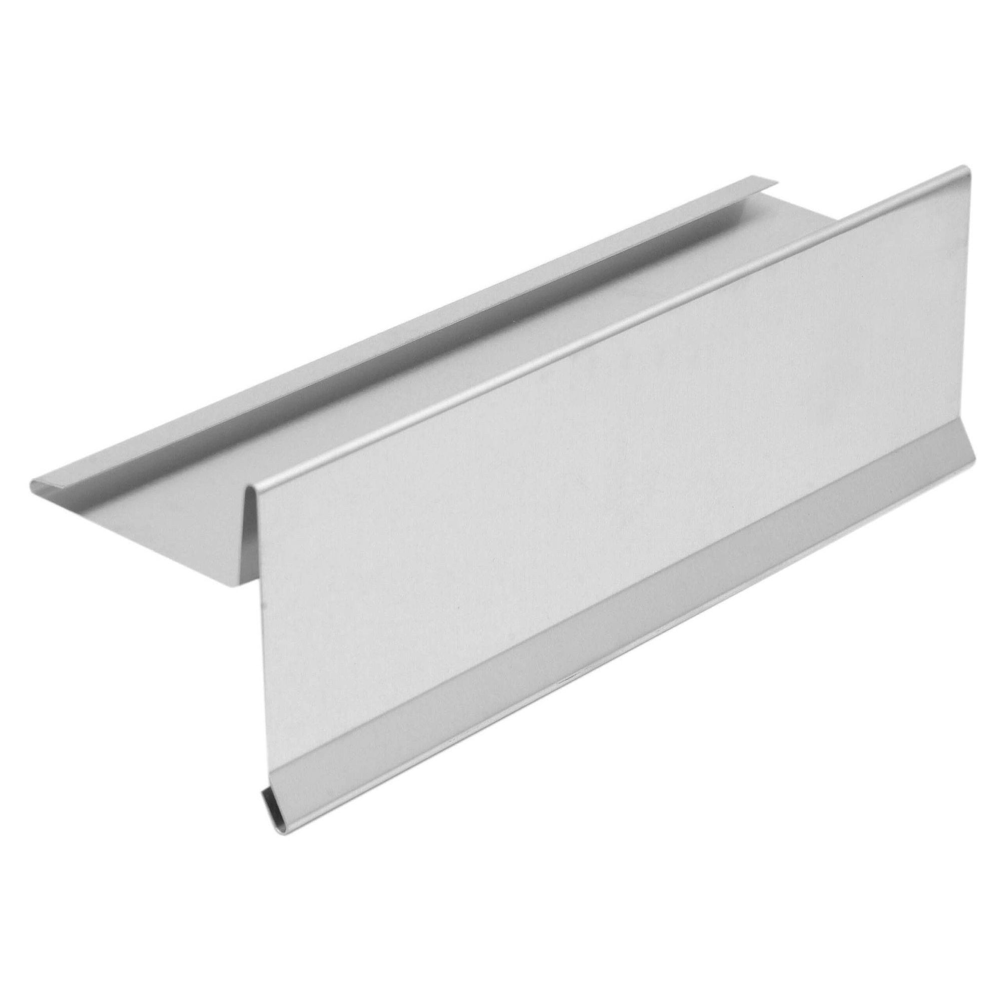 INEFA Dachrinne Ortblech mit Wasserfalz aus Aluminium, 200cm, Ortgangblech für optimale Dachentwässerung, Alublech