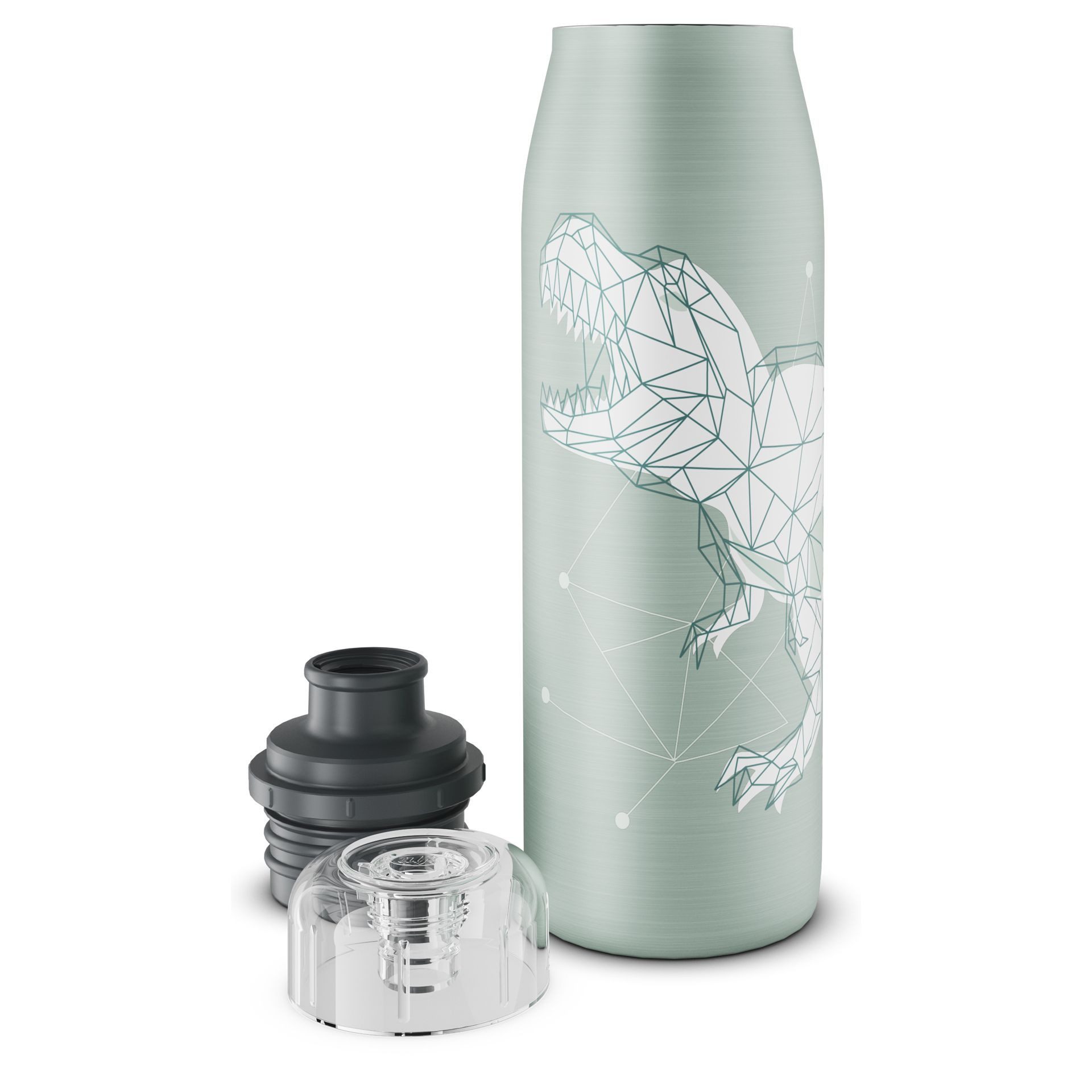 Alfi Isolierflasche, Isolier-Trinkflasche 'isoBottle Kids' 0,5 Liter, Dinosaurier-Motiv