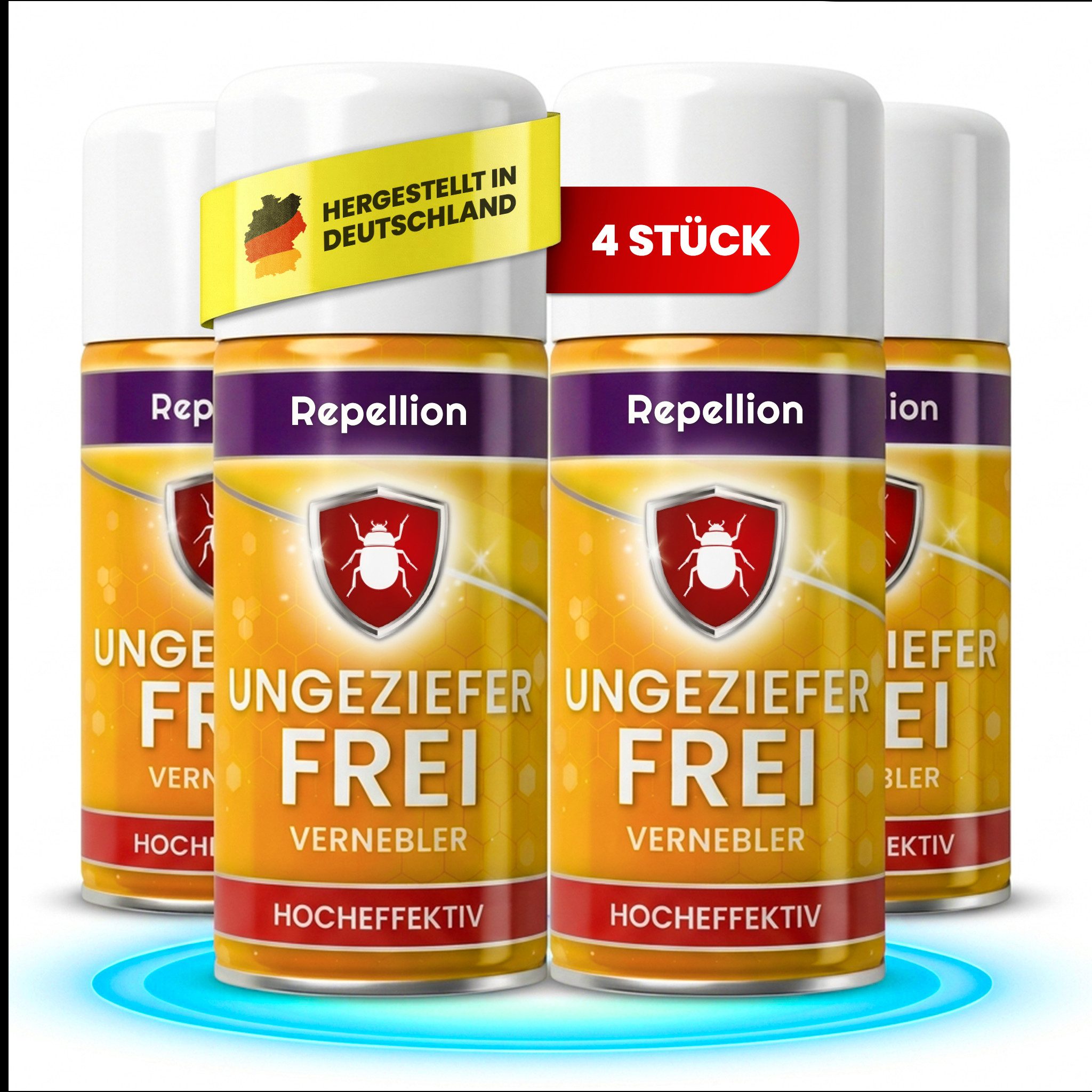 Repellion Insektenspray Anti Ungeziefer Fogger für Wohnräume – Ungeziefer Vernebler, 600 ml, Ungeziefer Bombe zur Raumbehandlung gegen Ungeziefer