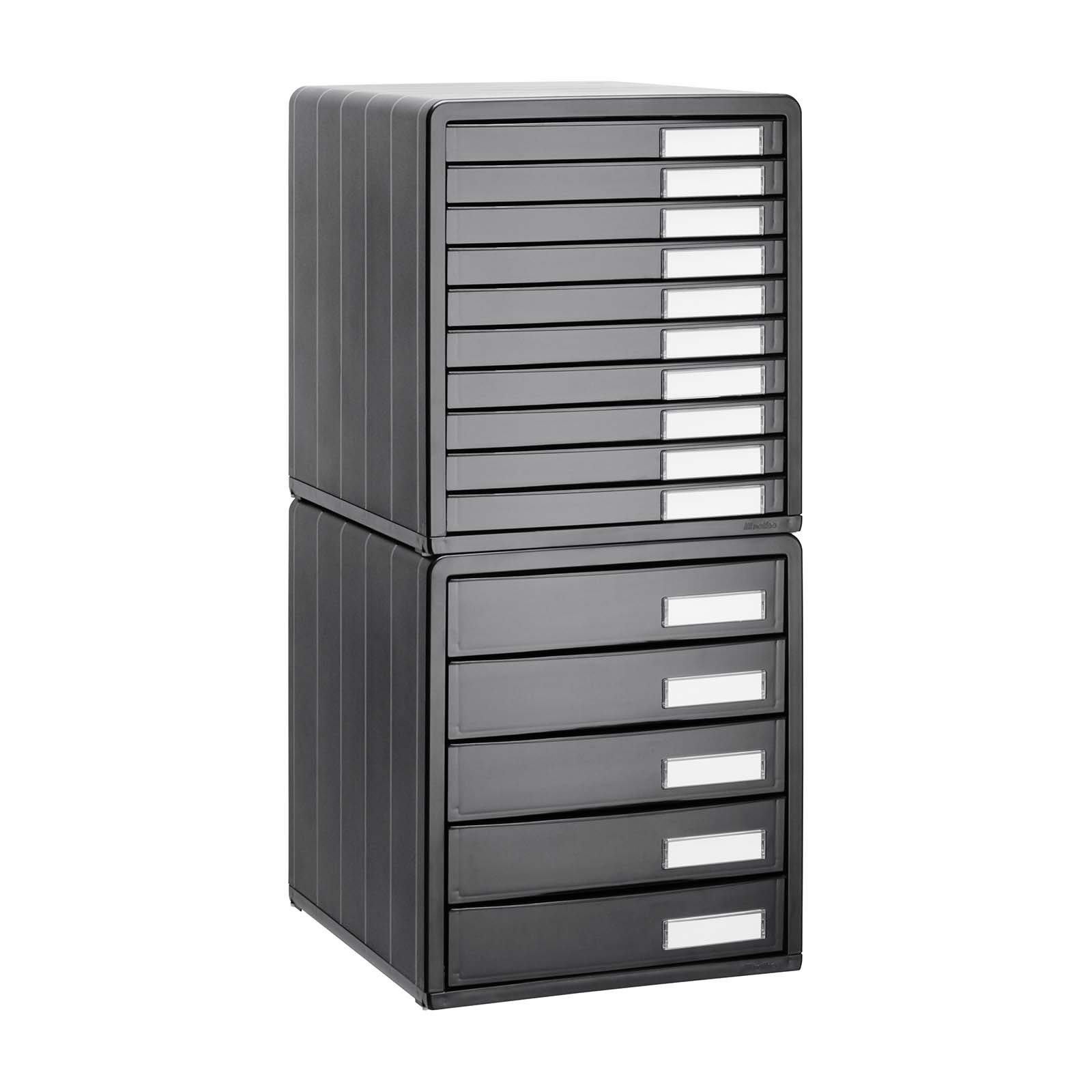 ROTHO Schubladenbox Timeless Schubladenbox mit (PS) 5 Bürobox Schüben, Kunststoff BPA-frei